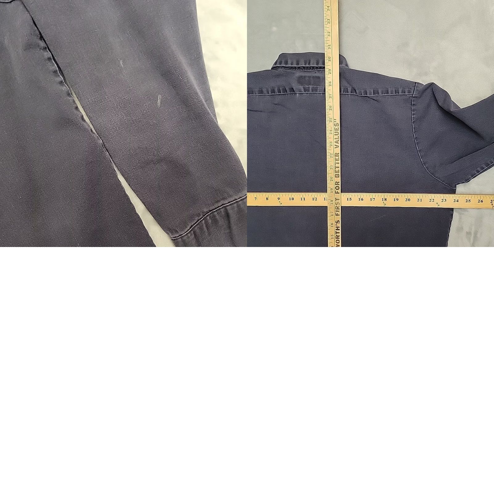 Vintage VINTAGE Bulwark FR Shirt Mens L Navy Blue Flame Resistant Long Sleeve Workwear Size US L / EU 52-54 / 3 - 8 Thumbnail