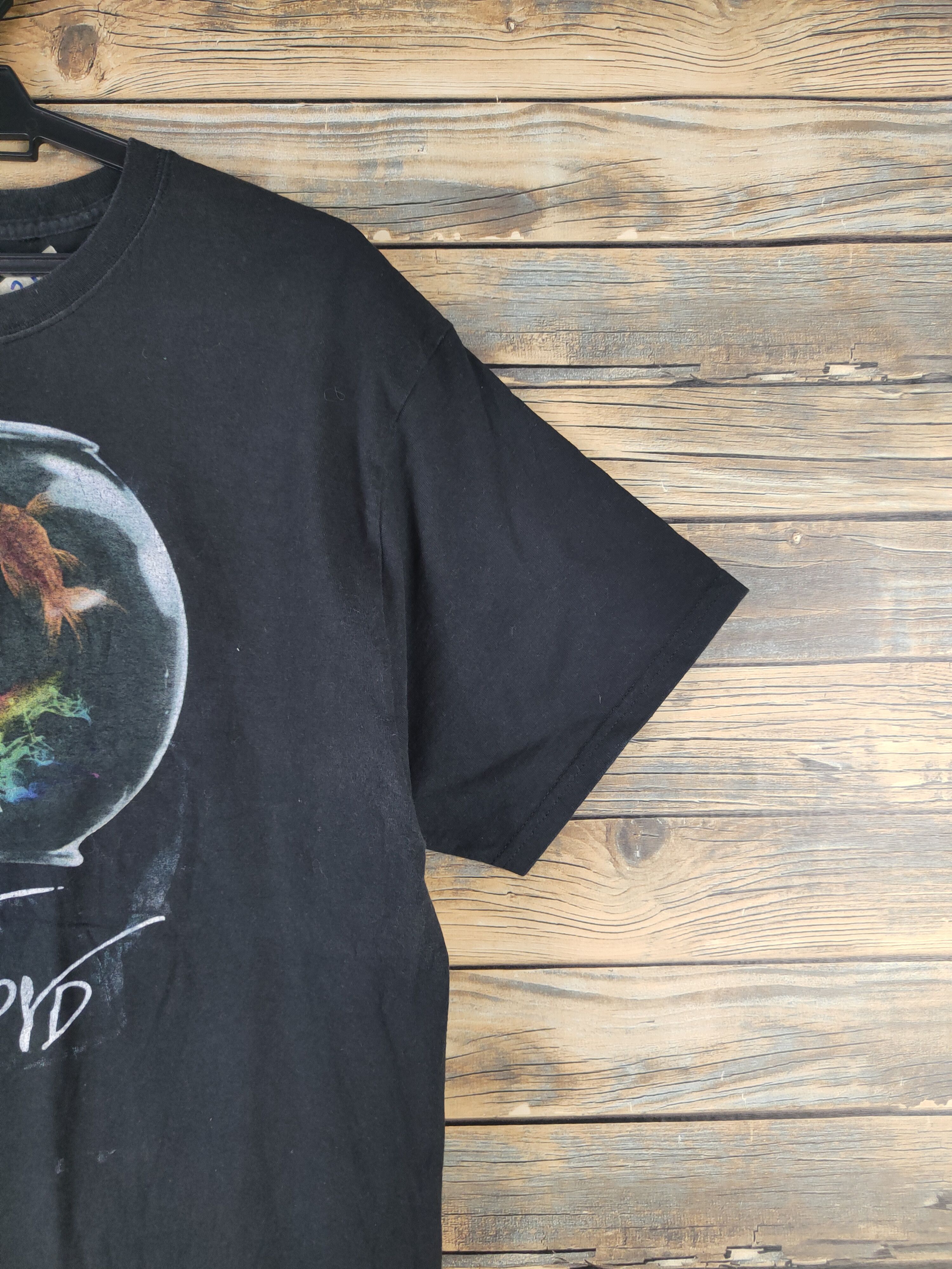 Band Tees × Pink Floyd DL Pink Floyd Black Short Sleeve T-shirt #2140 Size US L / EU 52-54 / 3 - 7 Thumbnail