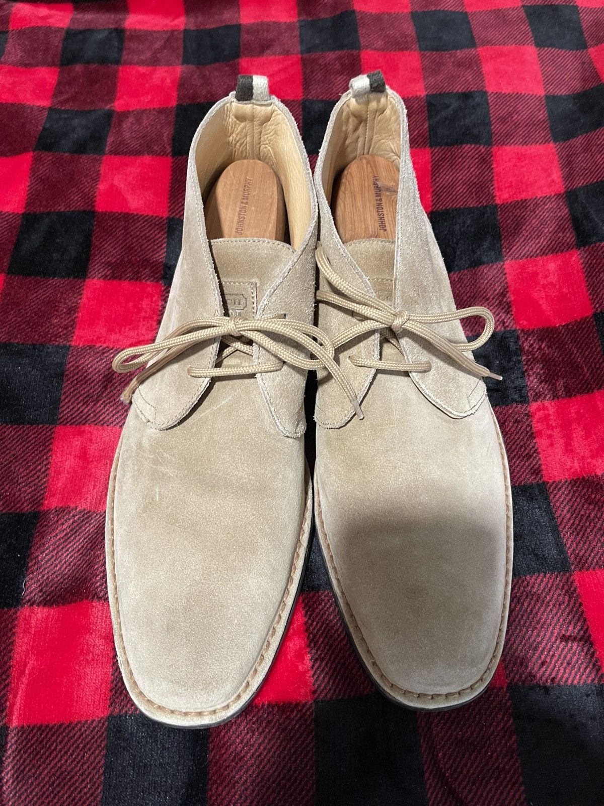 Coach Coach Austin Beige Tan Suede Leather Chukka Boots Italy Size US 11.5 / EU 44-45 - 2 Thumbnail