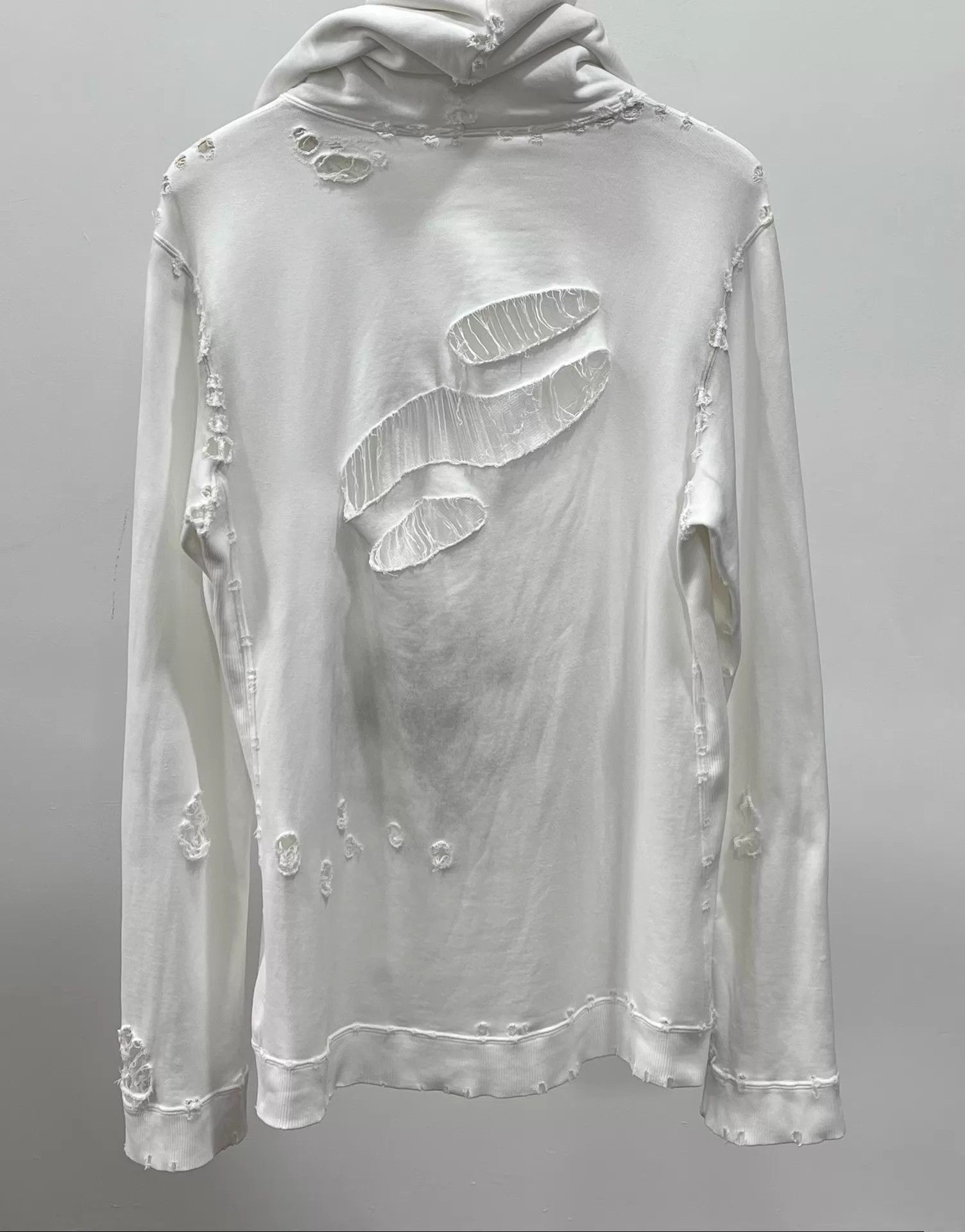 Number (N)ine Numbernine 02SS Distressed Ink Stain Long Hoodie Size US M / EU 48-50 / 2 - 3 Thumbnail