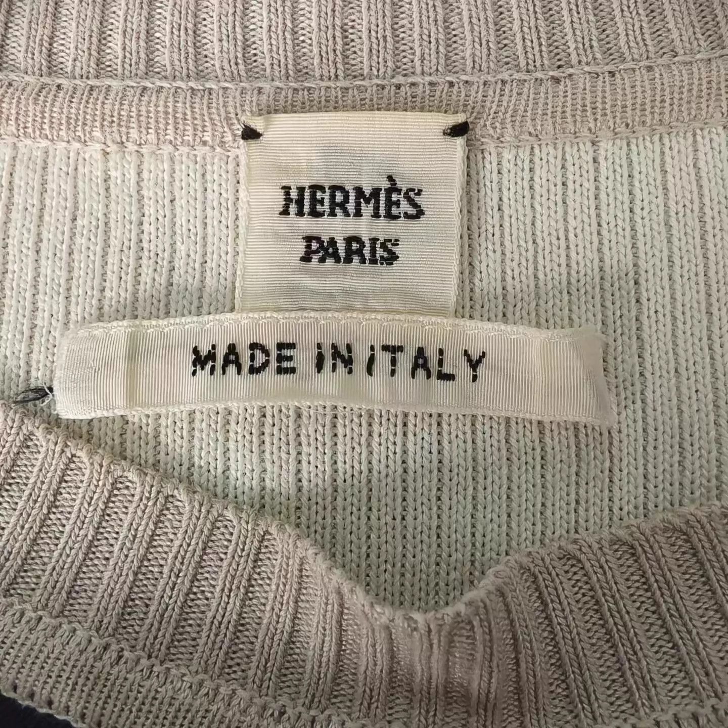 Hermes Hermes Chest Logo Colorblock Yellow Knit Top Size 38 99 Size S / US 4 / IT 40 - 3 Thumbnail