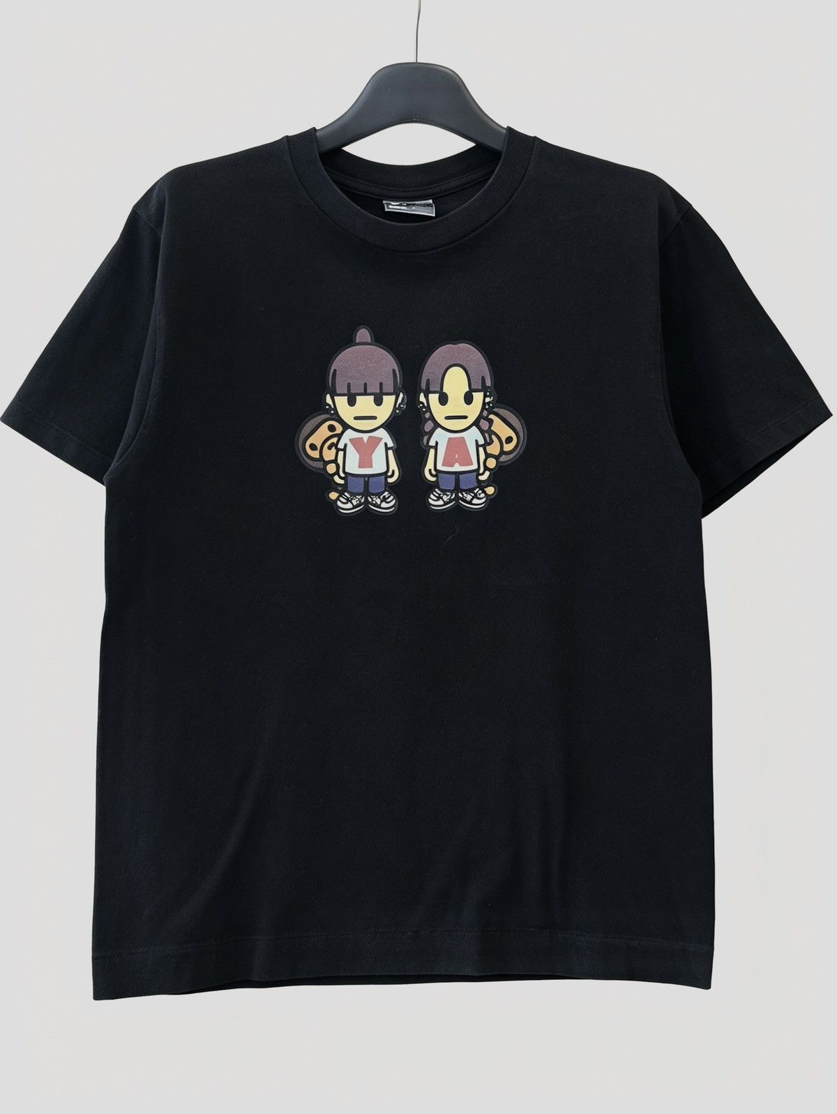 Bape black A Bathing Ape "Puffy Amiyumi" Baby Milo t-shirt . Size US M / EU 48-50 / 2 - 1 Thumbnail