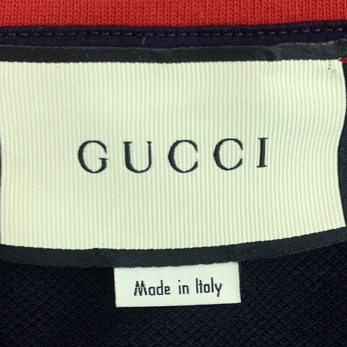 Gucci Gucci Cotton Bee Embroidered Short Sleeve Polo Shirt K26WX Size US L / EU 52-54 / 3 - 5 Thumbnail