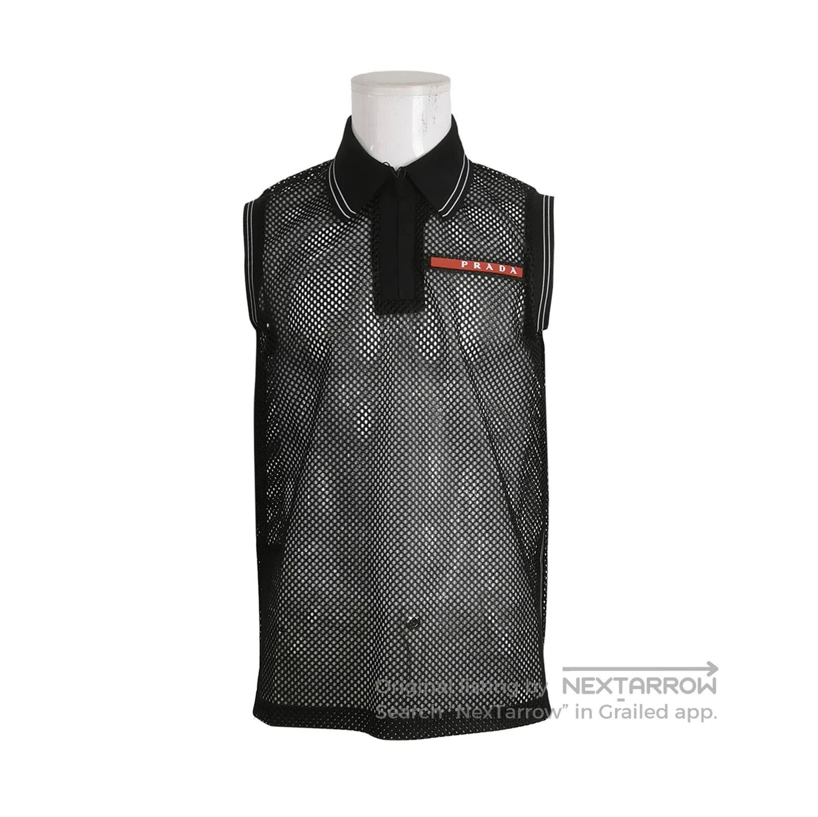 Prada Prada Logo Mesh Polo Vest for Women . Size M / US 6-8 / IT 42-44 - 1 Thumbnail