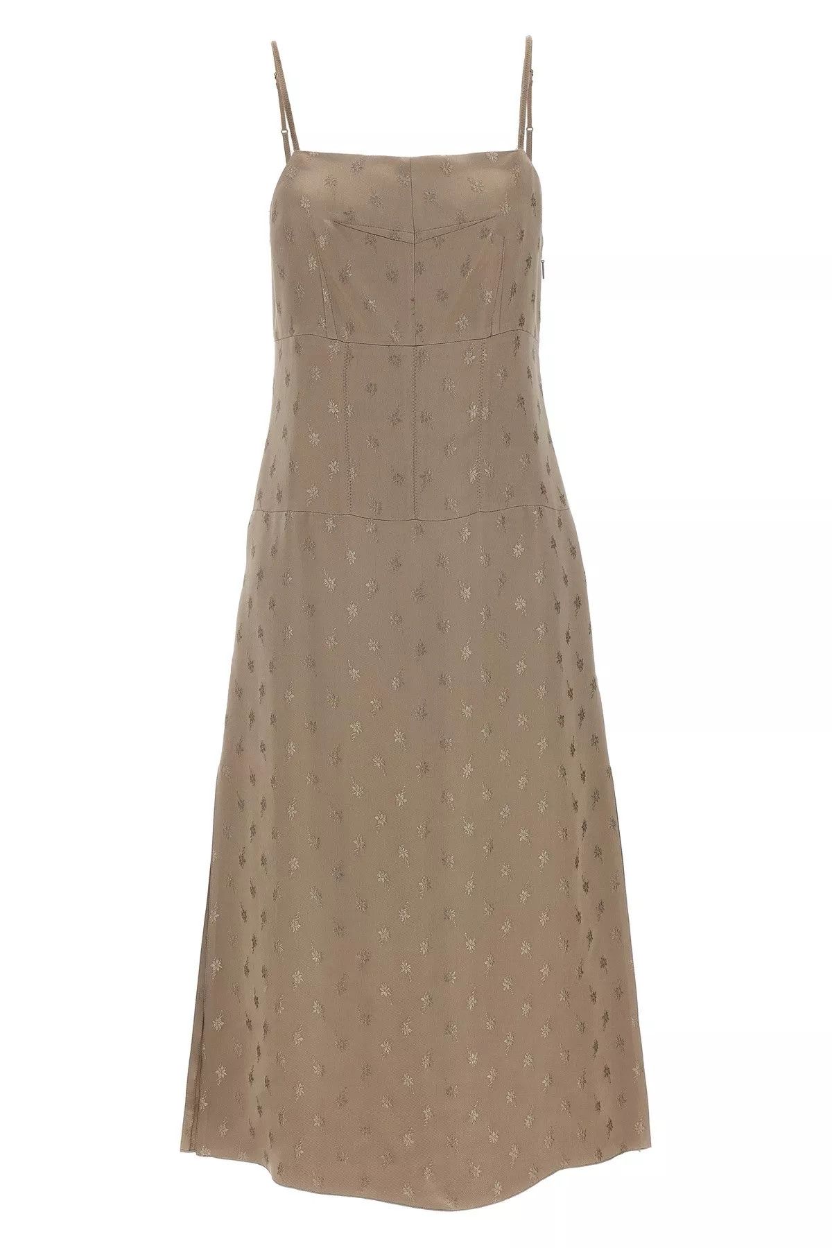 Fendi Satin midi dress Size S / US 4 / IT 40 - 1 Thumbnail