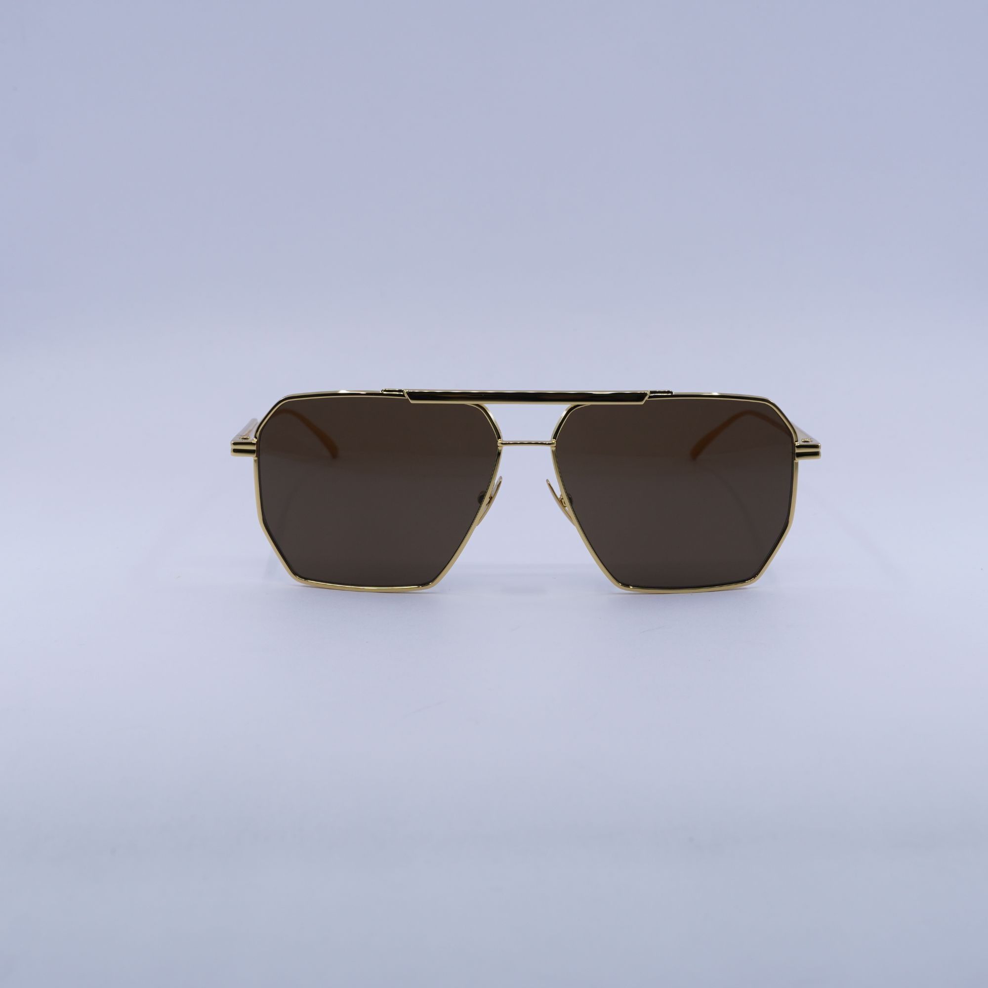 Bottega Veneta Bottega Veneta BV1012S 003 Sunglasses Gold Aviator Frame Size ONE SIZE - 7 Thumbnail