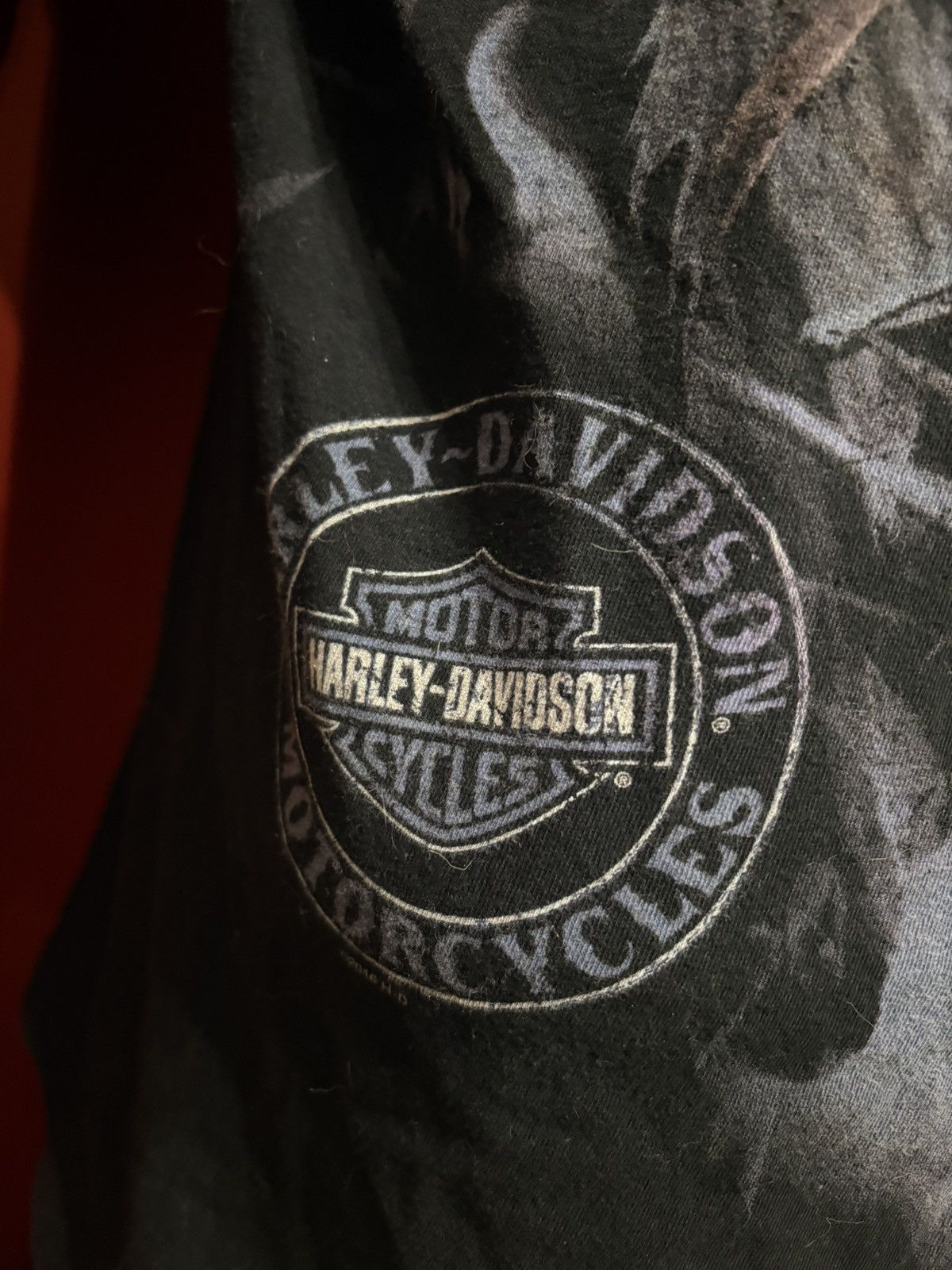Harley Davidson Harley Davidson Tshirt Grim Reaper Las Vegas Biker Tee Grail Size US XL / EU 56 / 4 - 2 Thumbnail