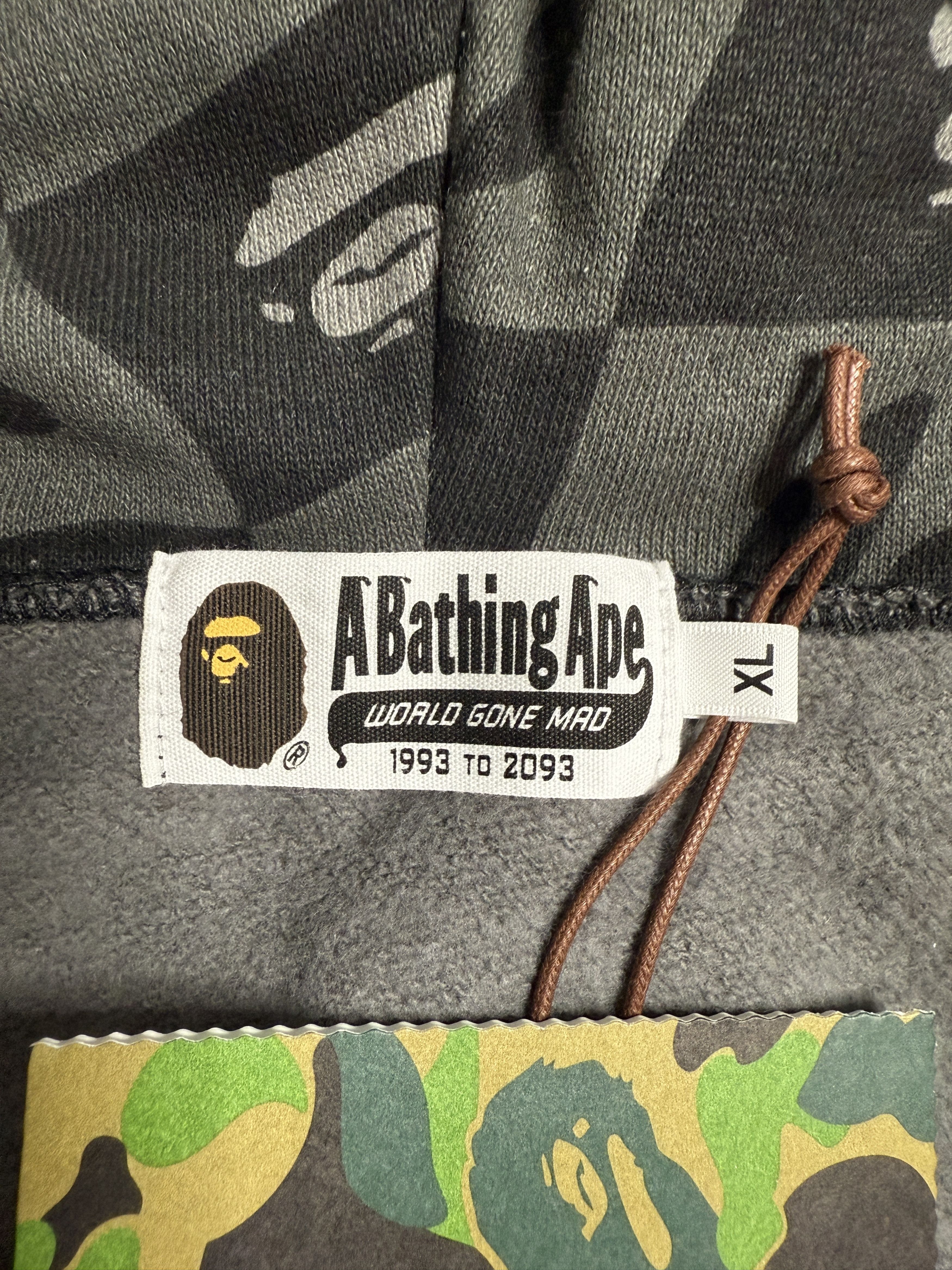 Bape BAPE DISTORTION SHARK RELAXED FIT FULL ZIP HOODIE Size US XL / EU 56 / 4 - 10 Thumbnail