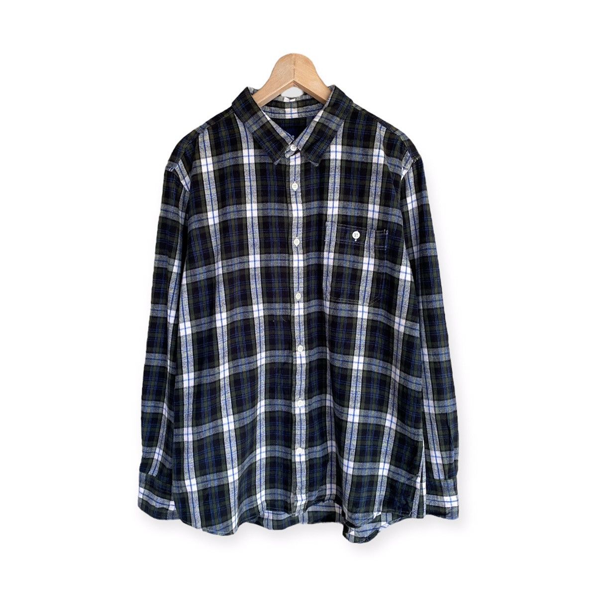 Flannel Vintage Gap Plaid Tartan Flannel Shirt Button Up Size US L / EU 52-54 / 3 - 1 Thumbnail