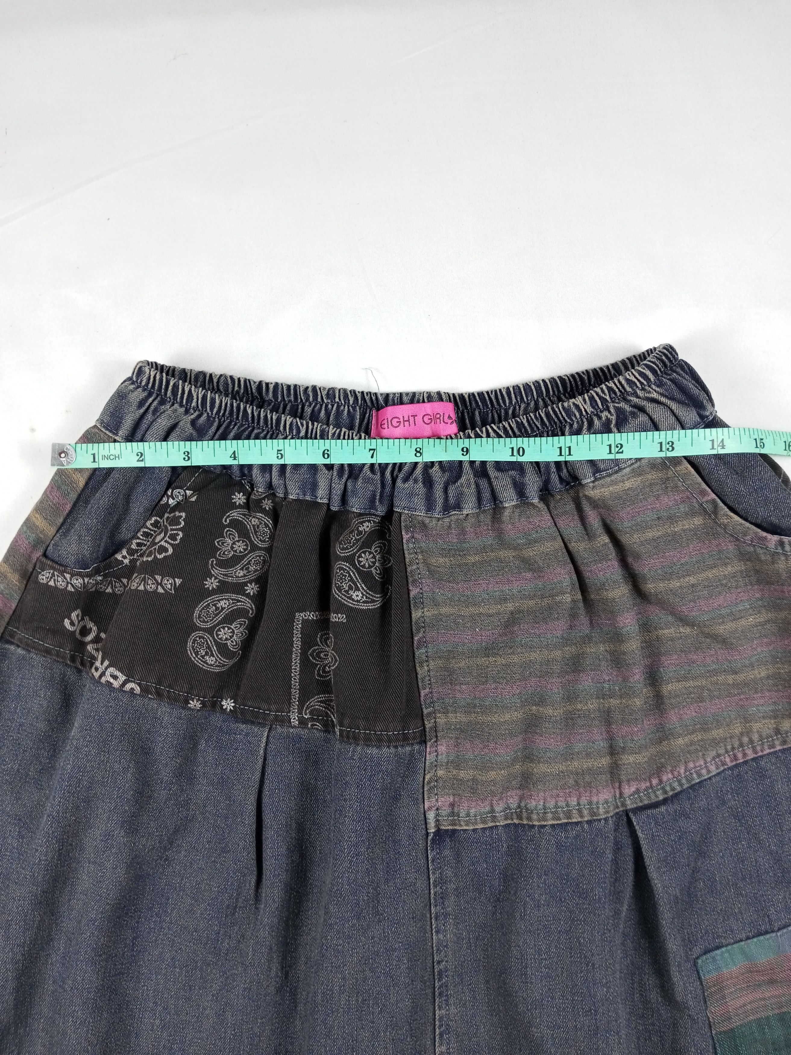 Japanese Brand Y2K Kapital Boro Style Patchwork Harem Pant Size US 30 / EU 46 - 8 Thumbnail