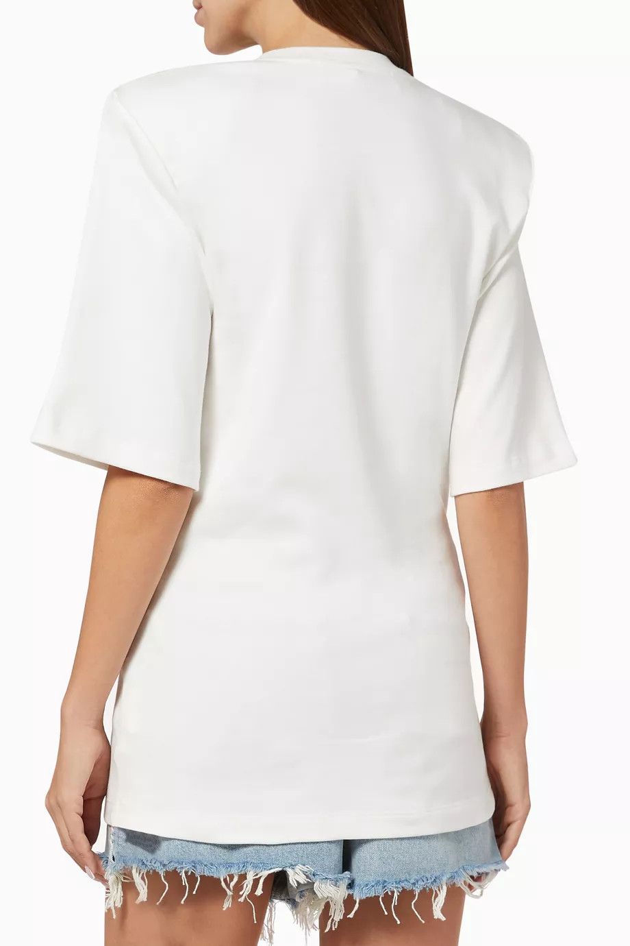 Off-White o1y1225 Logo Crewneck T-Shirt in White Size XS / US 0-2 / IT 36-38 - 3 Thumbnail