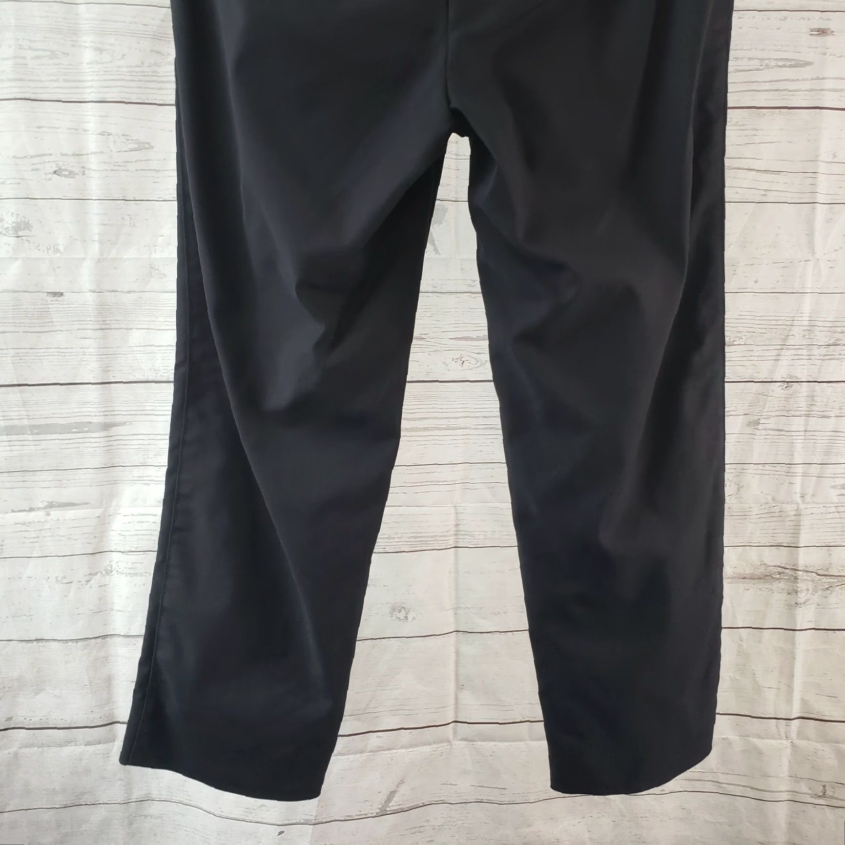 White House Black Market White House Black Market Womens Pants Sz 6 Mid Rise Slim Ankle Cotton Blend Black Size 28" / US 6 / IT 42 - 3 Thumbnail