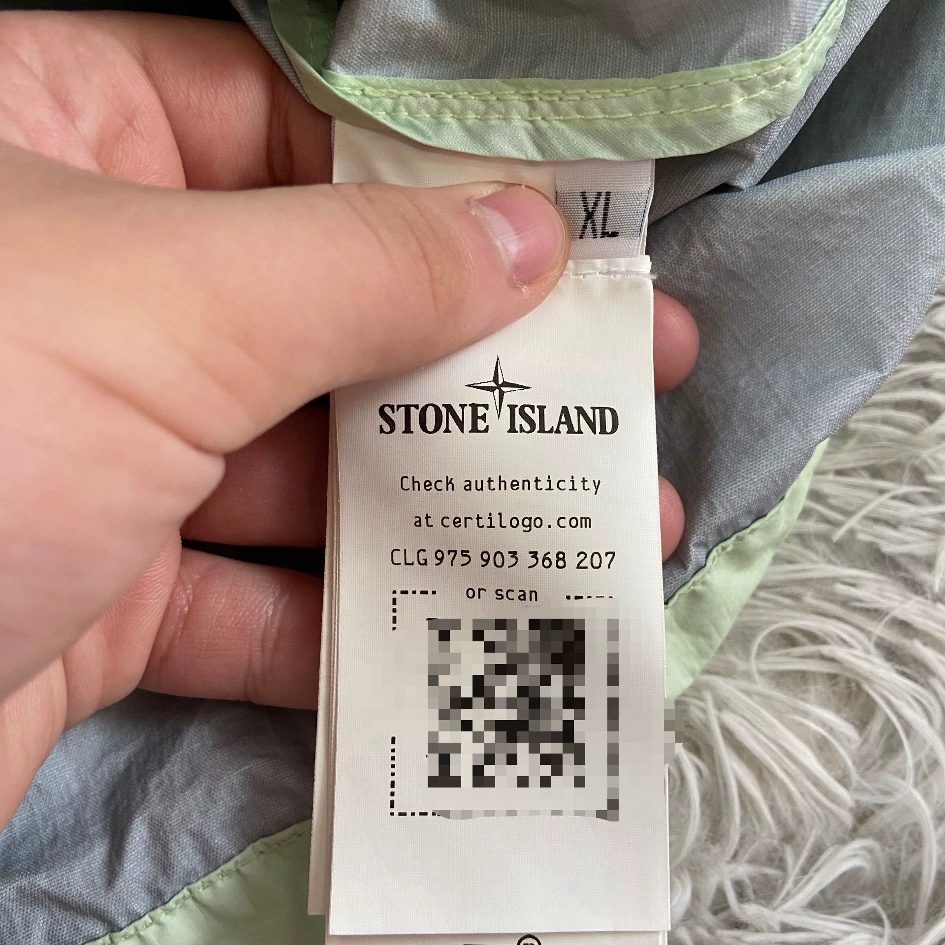 Stone Island stone island light green 3L TC zip jacket Size US XL / EU 56 / 4 - 5 Thumbnail
