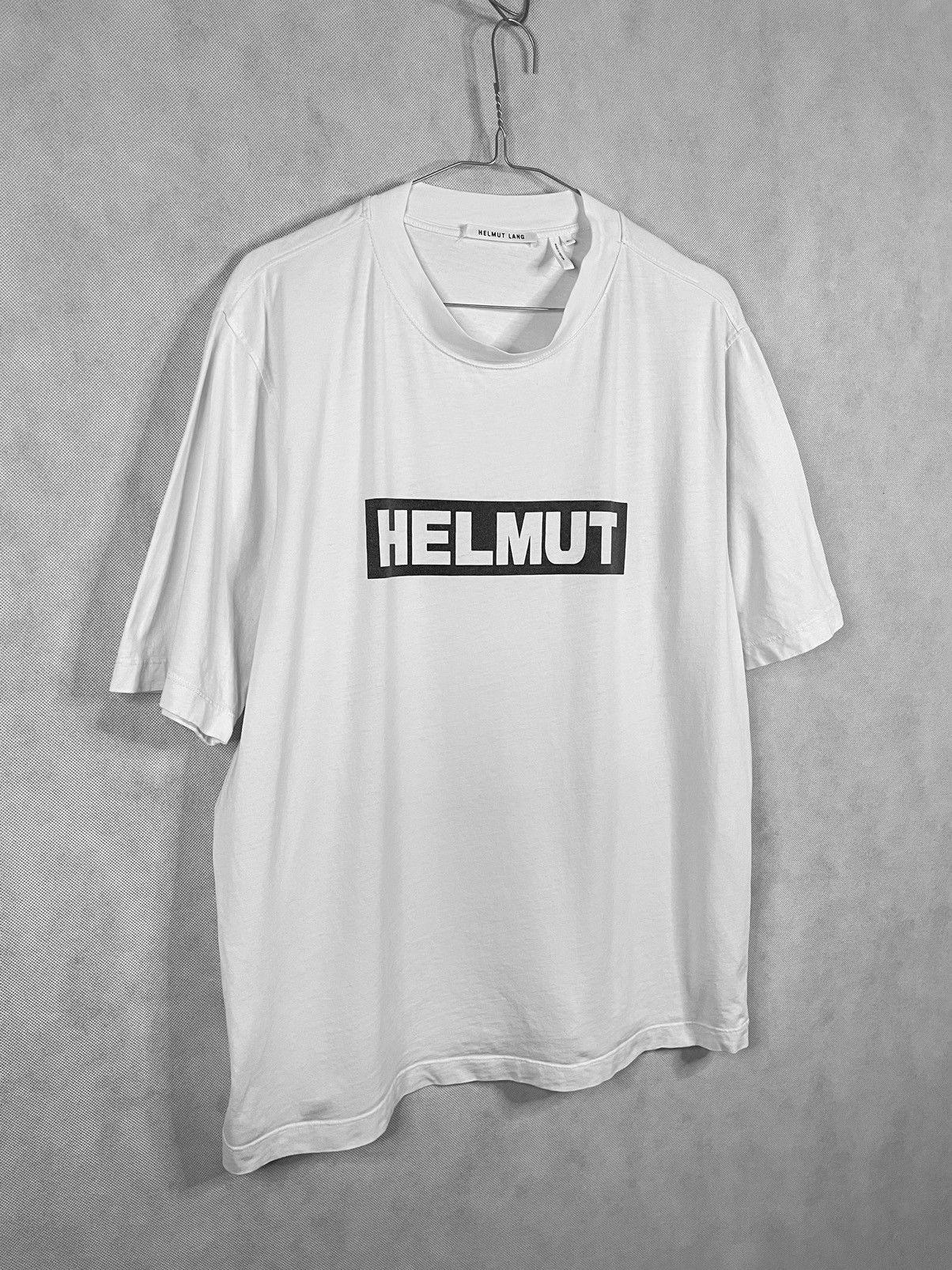 Designer Helmut Lang Big Logo Tee Tees T-shirt short sleeve Size US L / EU 52-54 / 3 - 3 Thumbnail