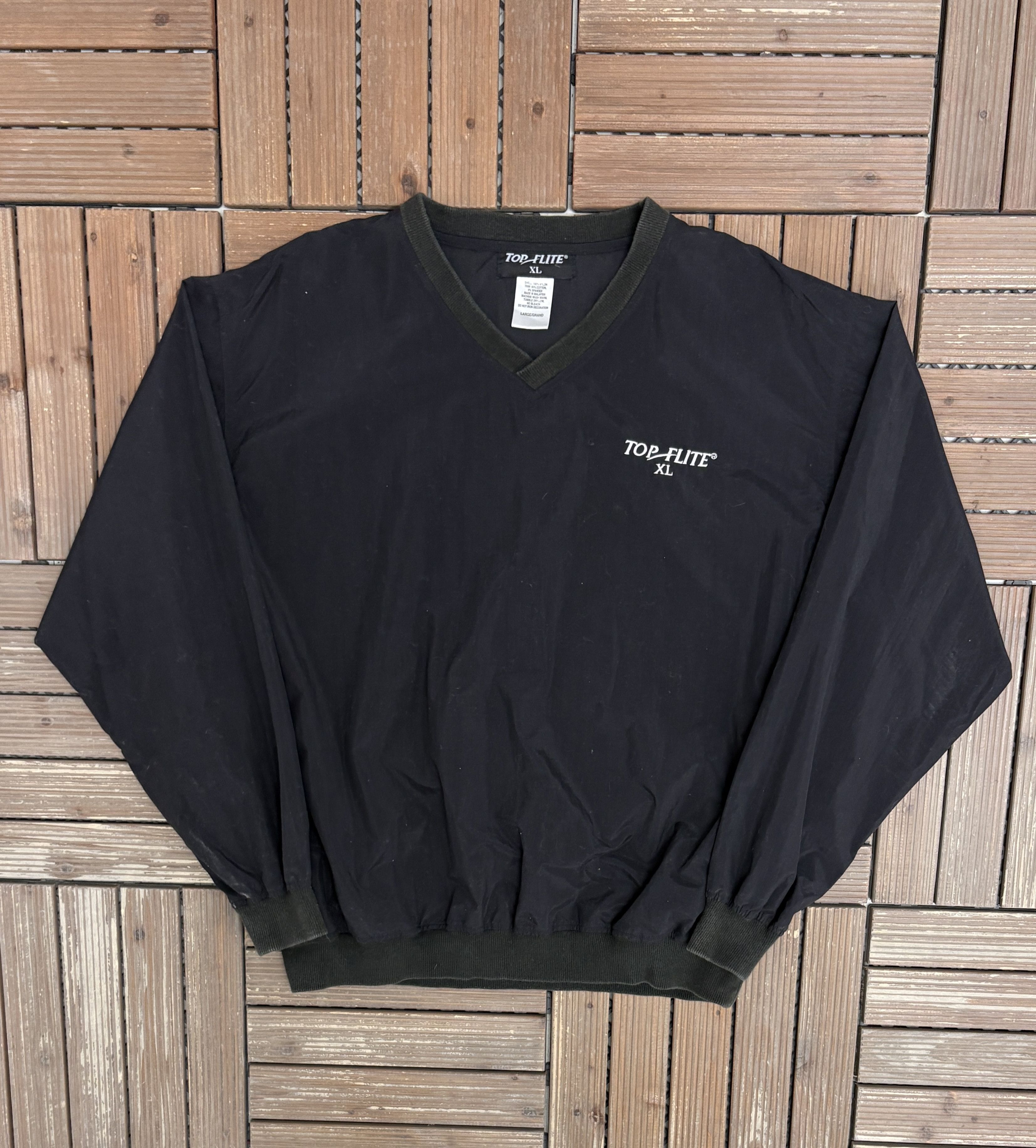 Top Flite Top-Flite XL Golf Vintage Black Windbreaker Jacket Size US L / EU 52-54 / 3 - 1 Thumbnail