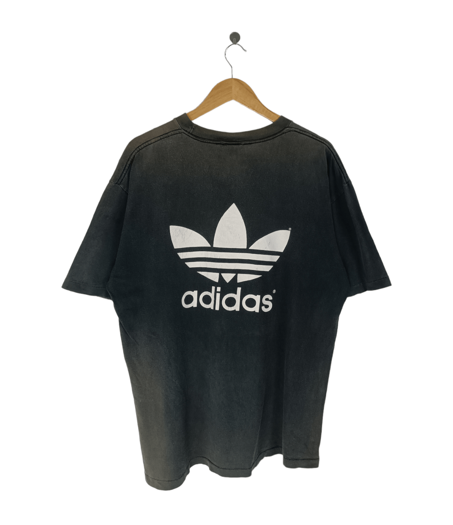 Adidas THRASHED FADED VINTAGE 90'S ADIDAS TREFOIL STITCH VERY RARE Size US XL / EU 56 / 4 - 2 Thumbnail