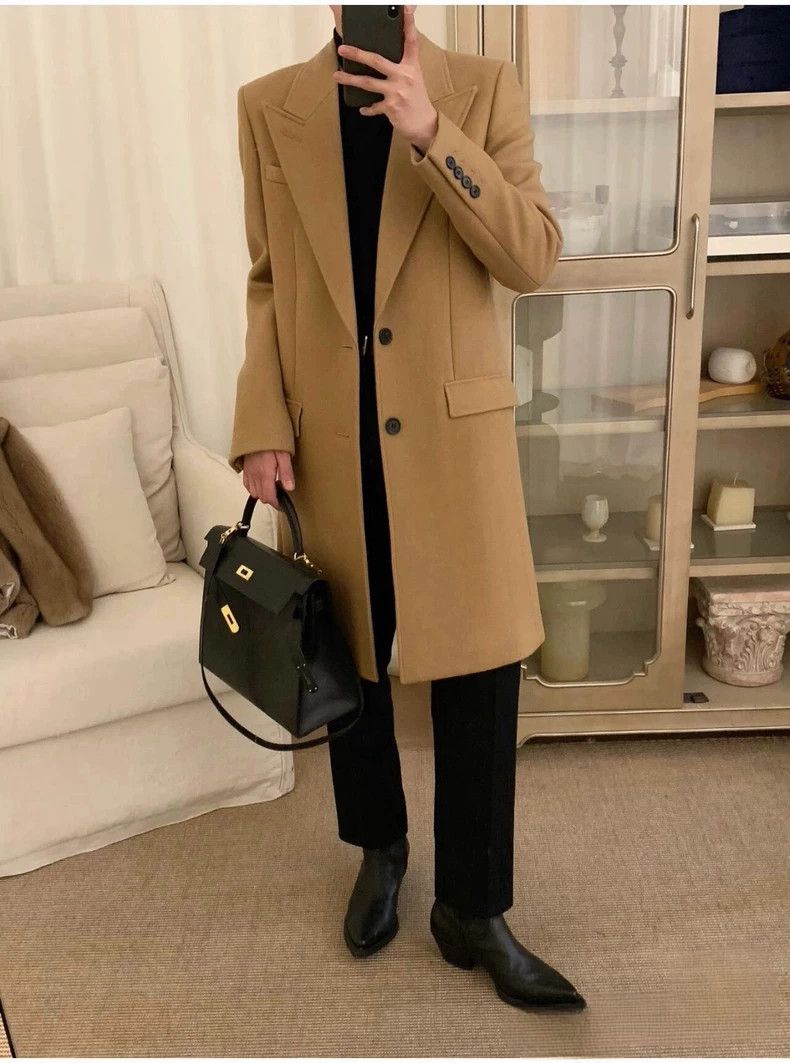 Saint Laurent Paris saint Laurent parisPoster cashmere double-breasted coat 25 Size US M / EU 48-50 / 2 - 7 Thumbnail