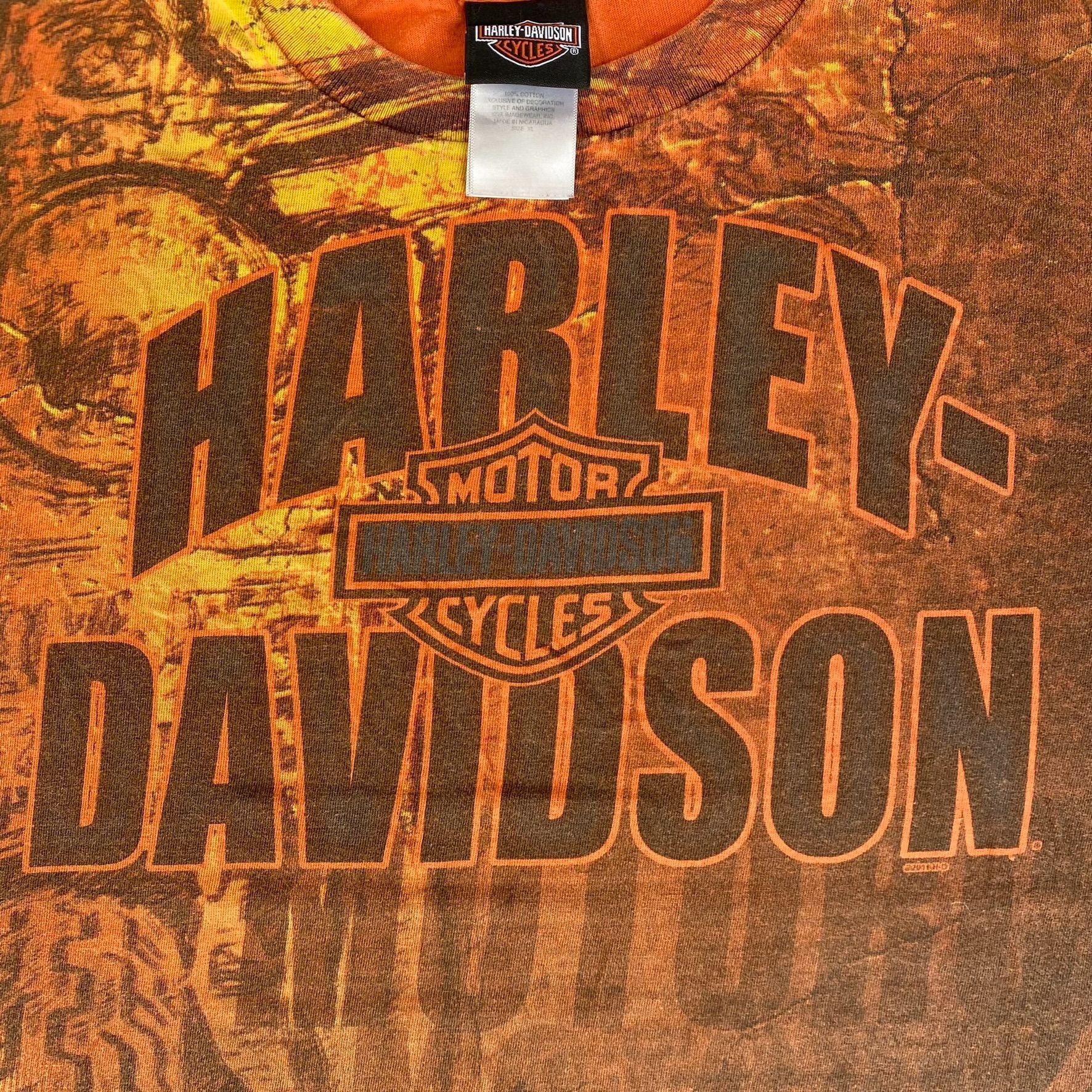 Harley Davidson Vintage Y2K Harley Davidson Shirt Punk Biker Tribal AOP Tee Size US XL / EU 56 / 4 - 4 Thumbnail