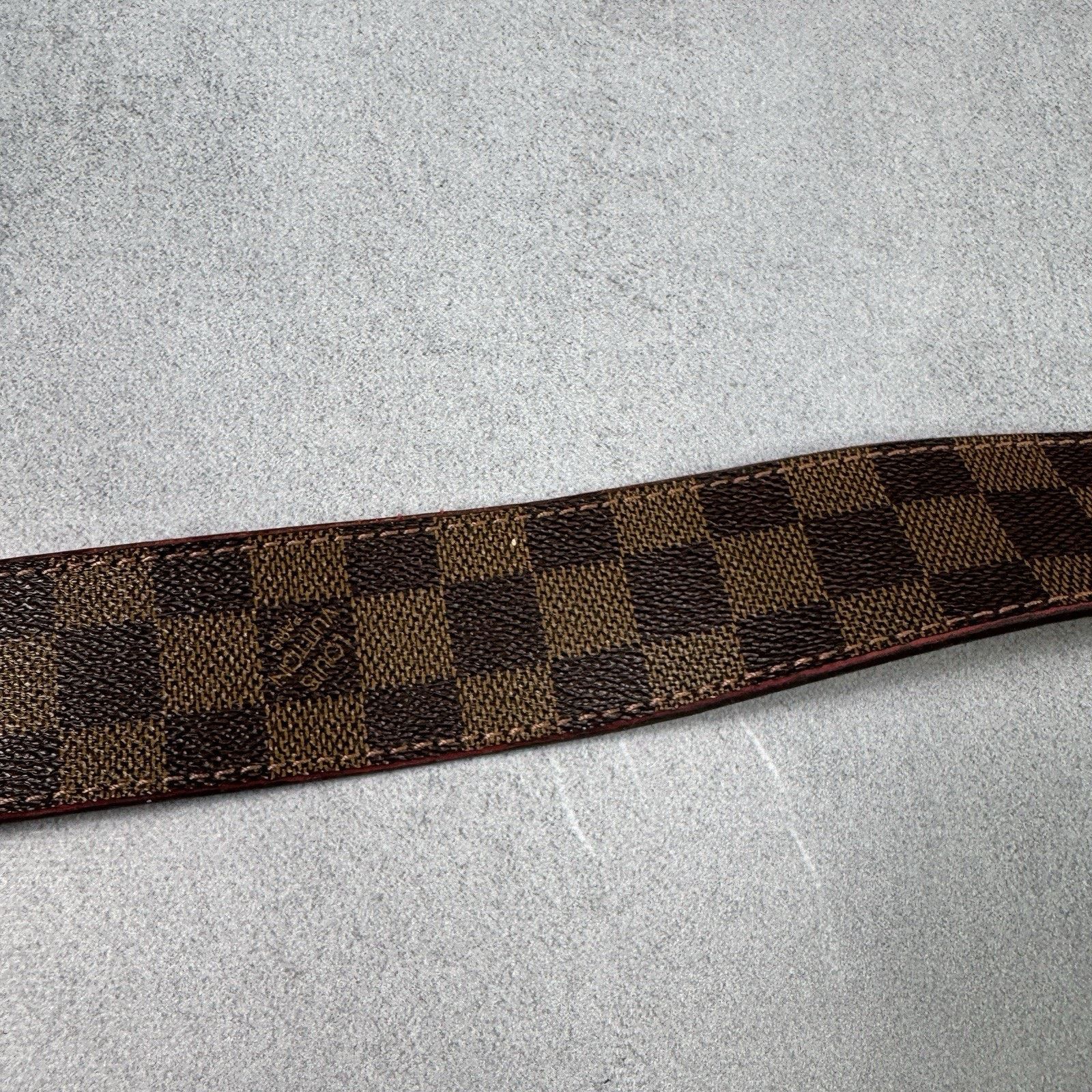 Louis Vuitton Louis Vuitton Check Men Leather Belt Size 34 Size 34 - 6 Thumbnail