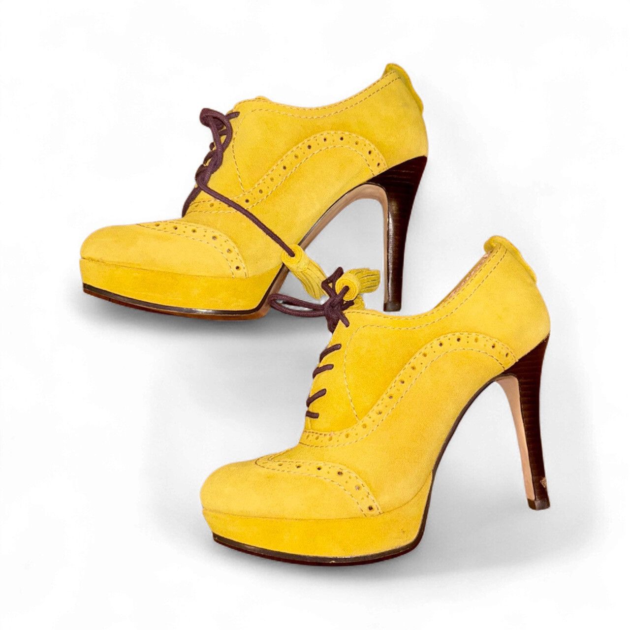 Other Tommy Hilfiger Yellow Platform Heels Size US 8 / IT 38 - 2 Thumbnail