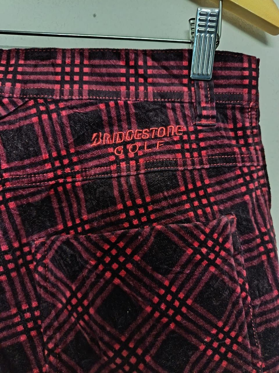 Sports Specialties Vtg Bridgestone Golf Trousers Checkered Size US 32 / EU 48 - 4 Thumbnail