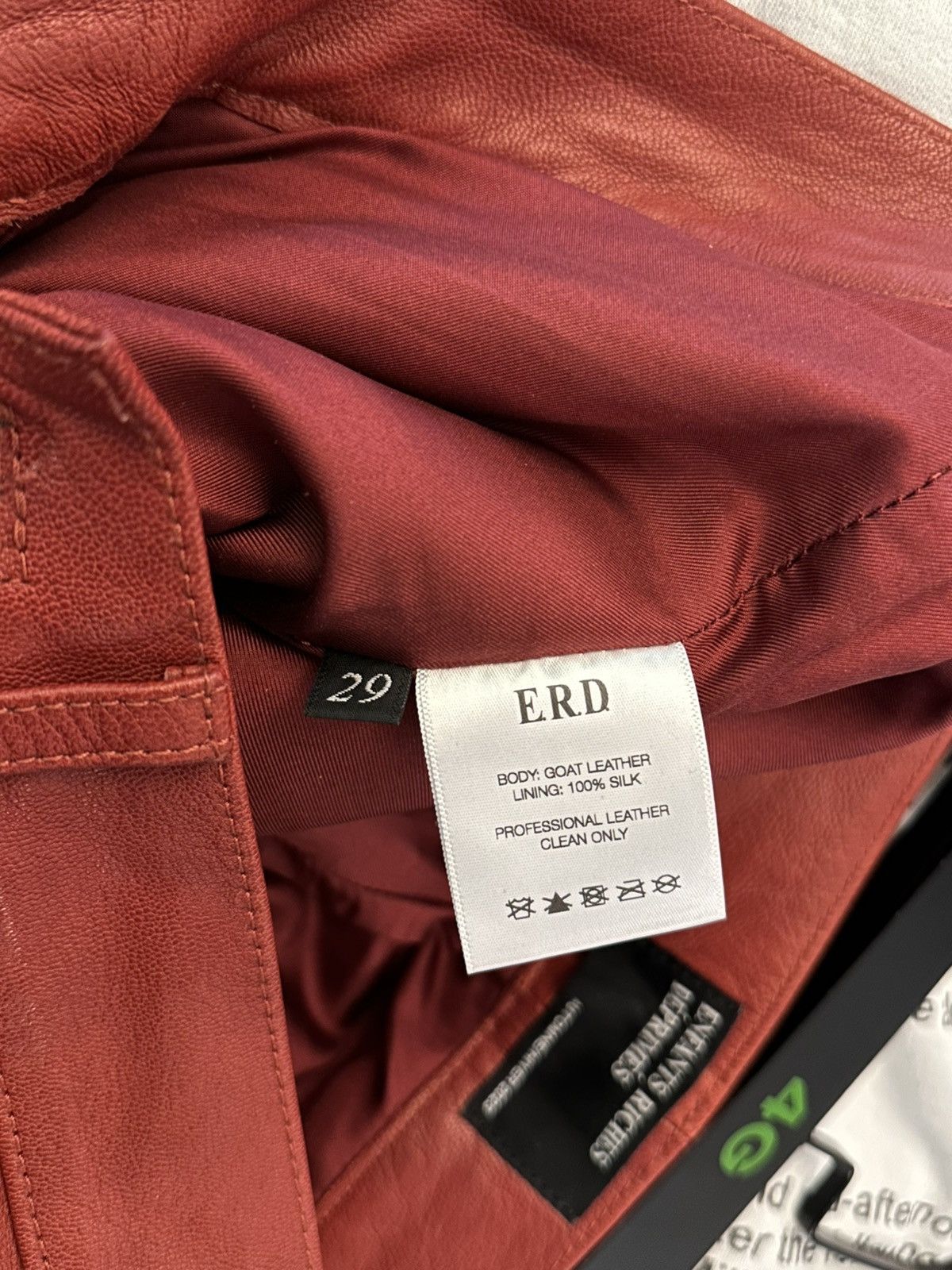 Enfants Riches Deprimes ENFANTS RICHES DEPRIMES RED LEATHER FLARES Size US 29 - 5 Thumbnail