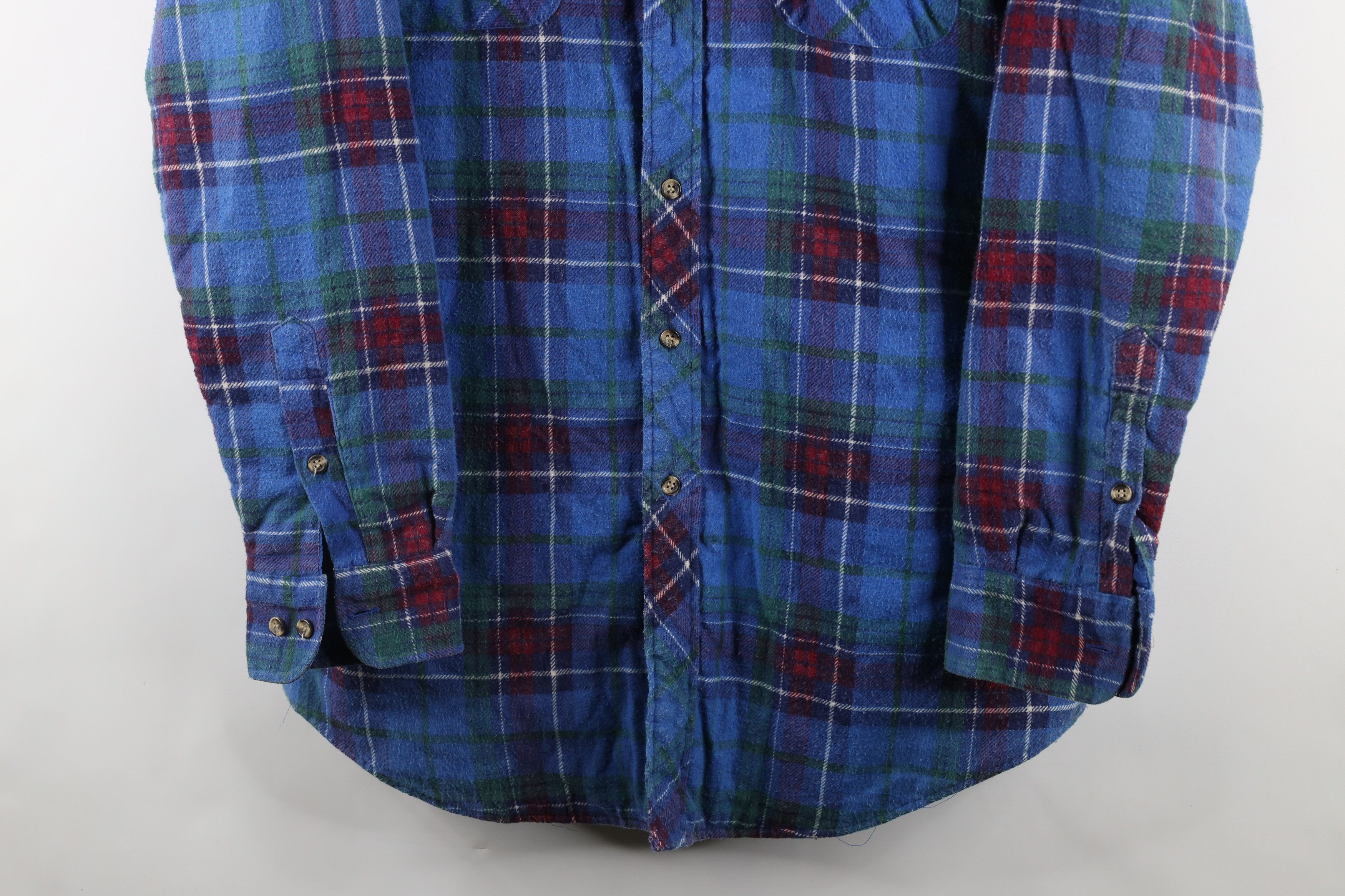 Vintage Vintage 90s Streetwear Quilted Flannel Shirt Jacket Shacket Size US L / EU 52-54 / 3 - 3 Thumbnail