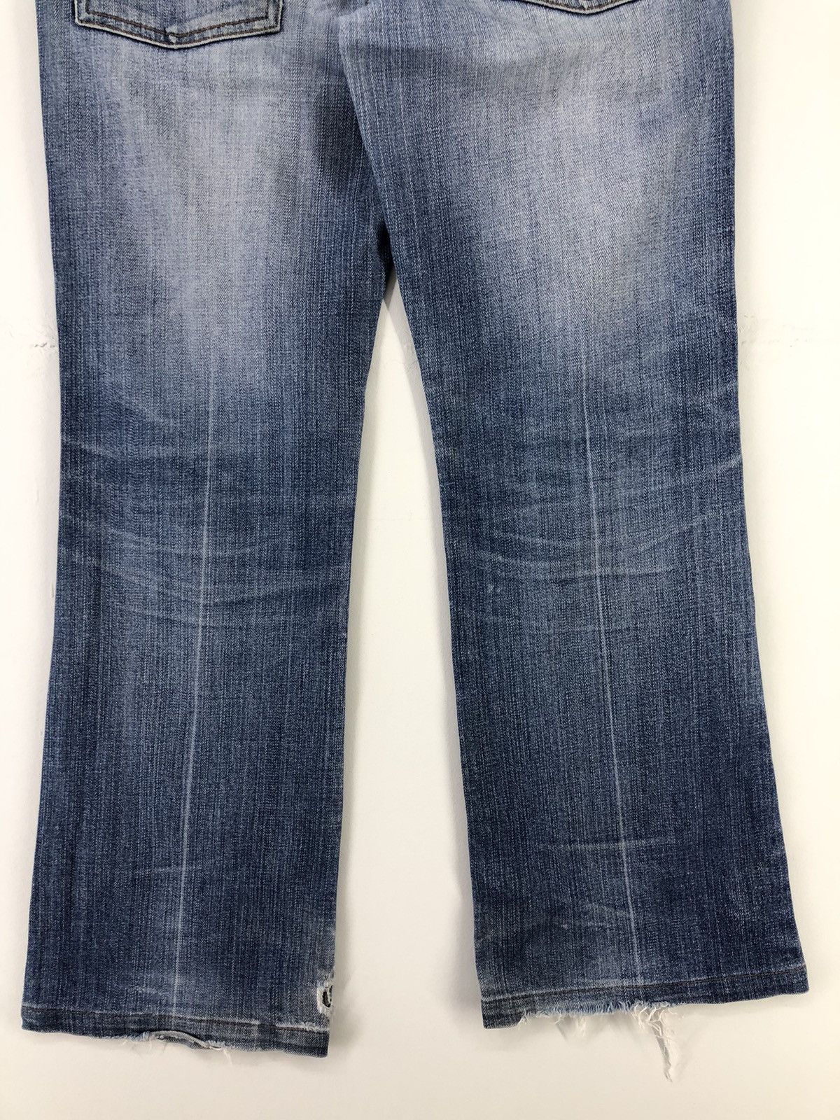 Japanese Brand × Quiksilver Roxy Jean Distressed Faded Blue Jeans Size 31" - 15 Thumbnail