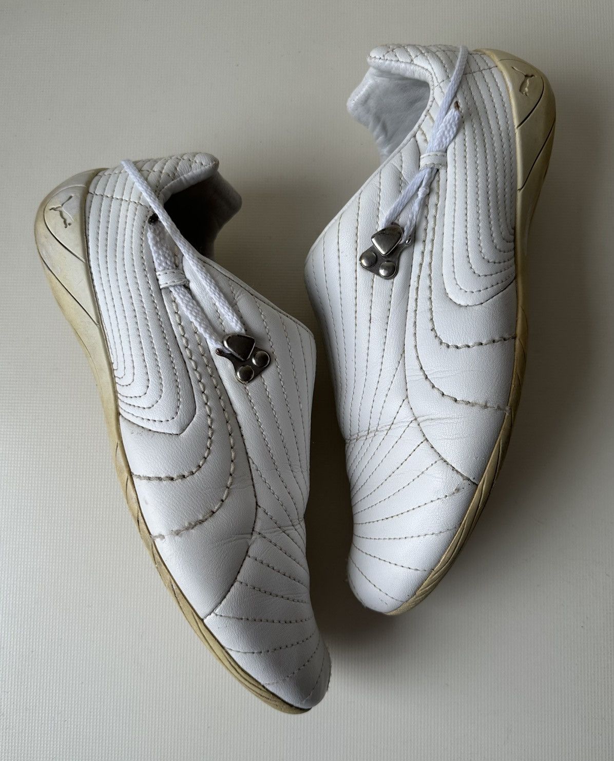 Puma Puma Budoka white low top sneakers sokuto vintage shoes Size US 7.5 / EU 40-41 - 3 Thumbnail