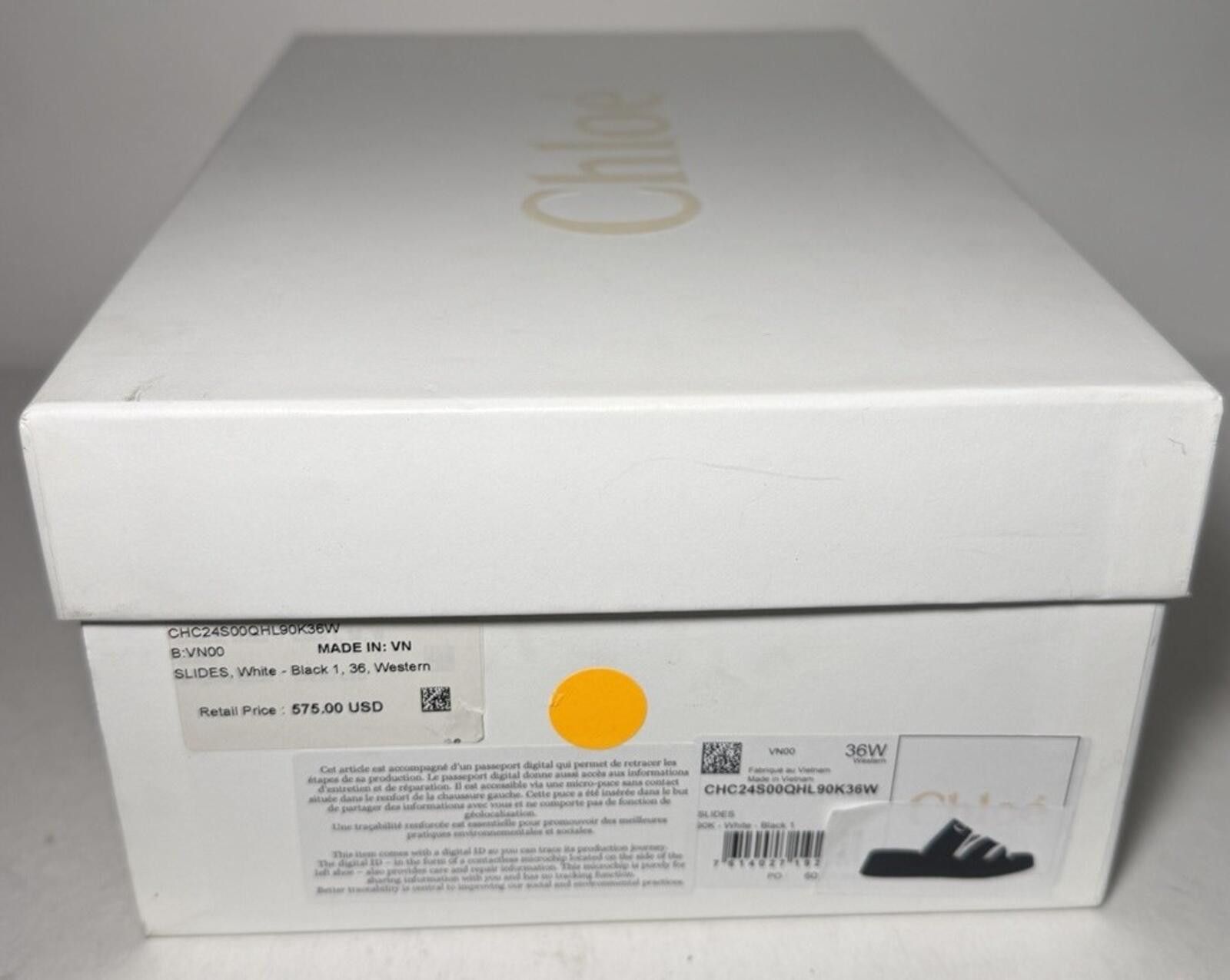 chloma Chloé Flatform Sandal Shoes Open-Toe Cross Straps Black Size US 5.5 / IT 35.5 - 6 Thumbnail