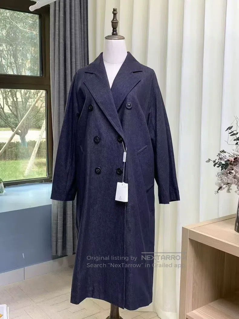 Max Mara Max Mara Classic Denim Coat Size XS / US 0-2 / IT 36-38 - 2 Thumbnail
