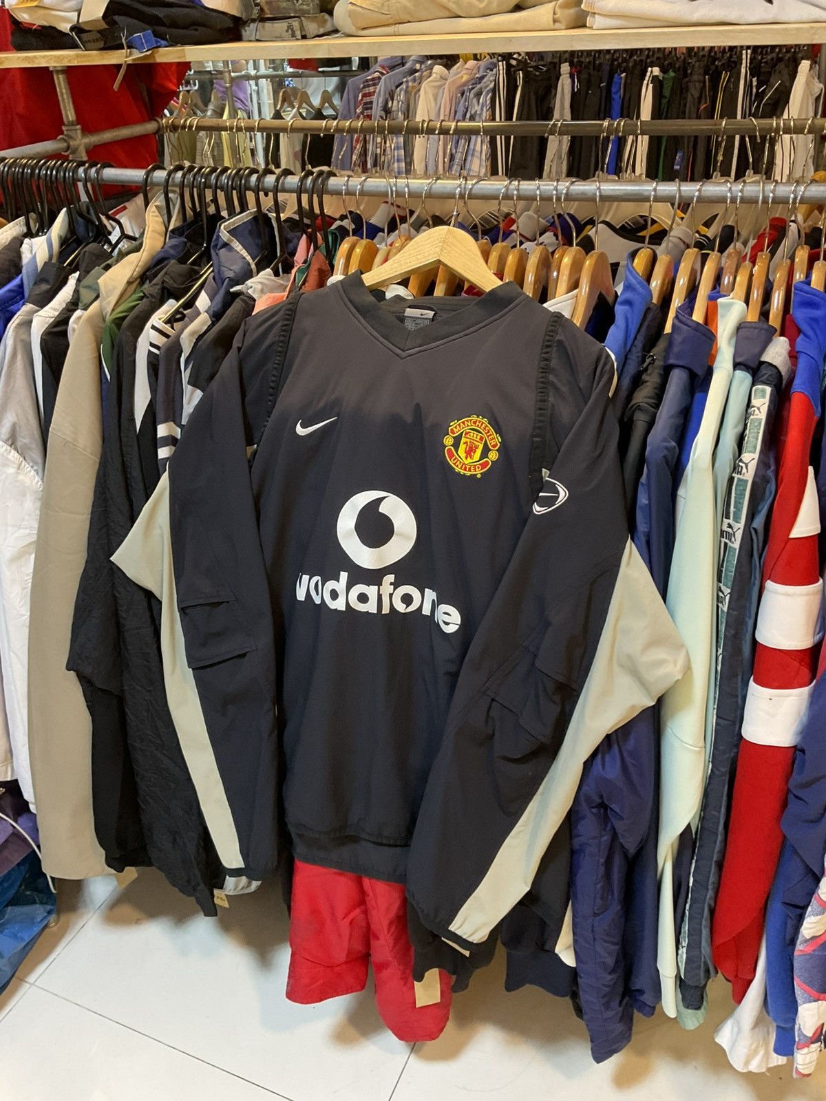 Vintage 2003-2004 Manchester United Training Windbreaker