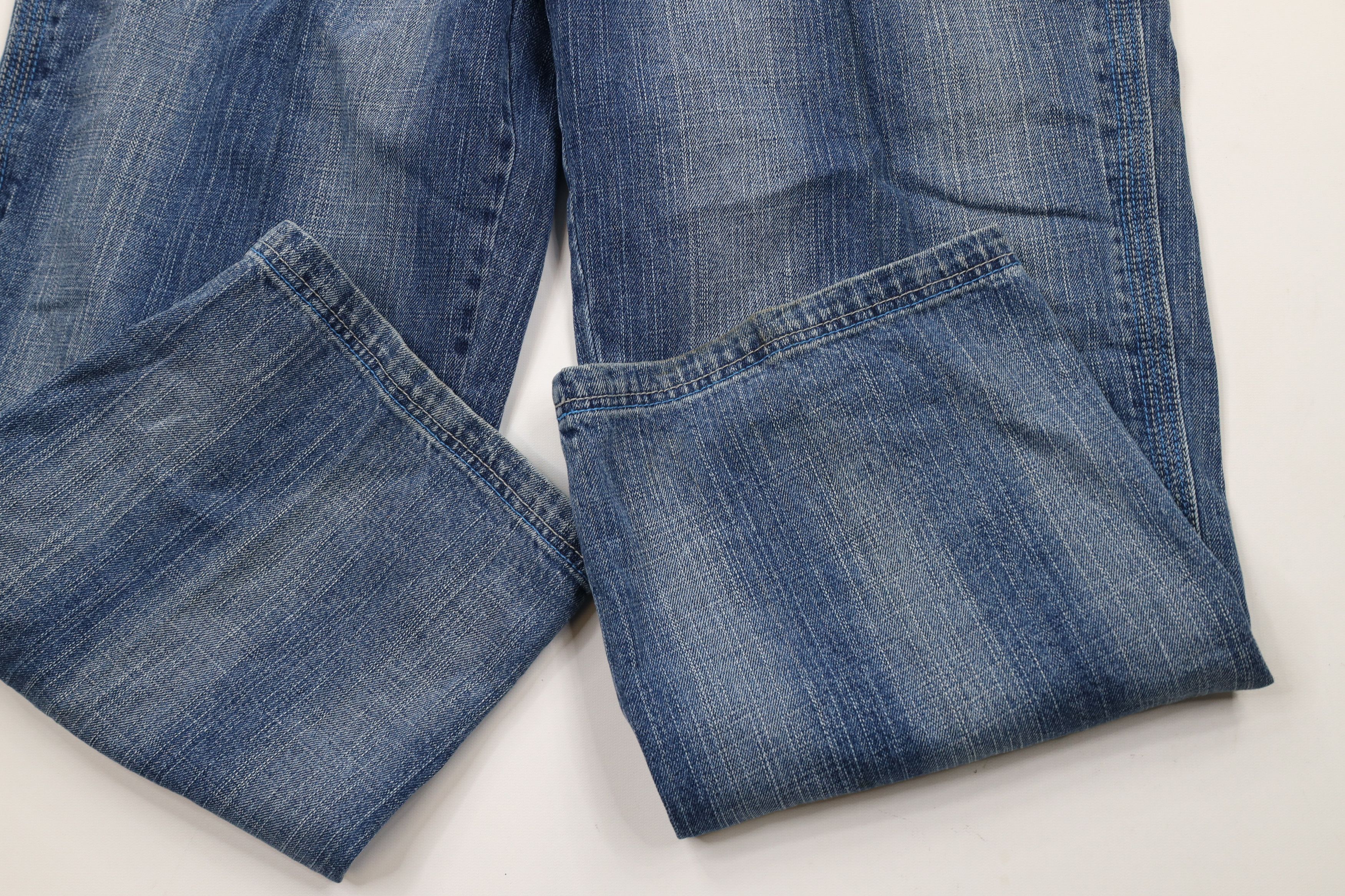Vintage Vintage 90s Y2K Streetwear Wide Leg Denim Jeans Blue Cotton Size US 36 / EU 52 - 6 Thumbnail