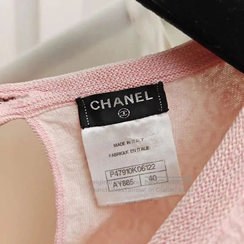 Chanel Chanel Pink Short Sleeve Knit Top . Size M / US 6-8 / IT 42-44 - 4 Thumbnail