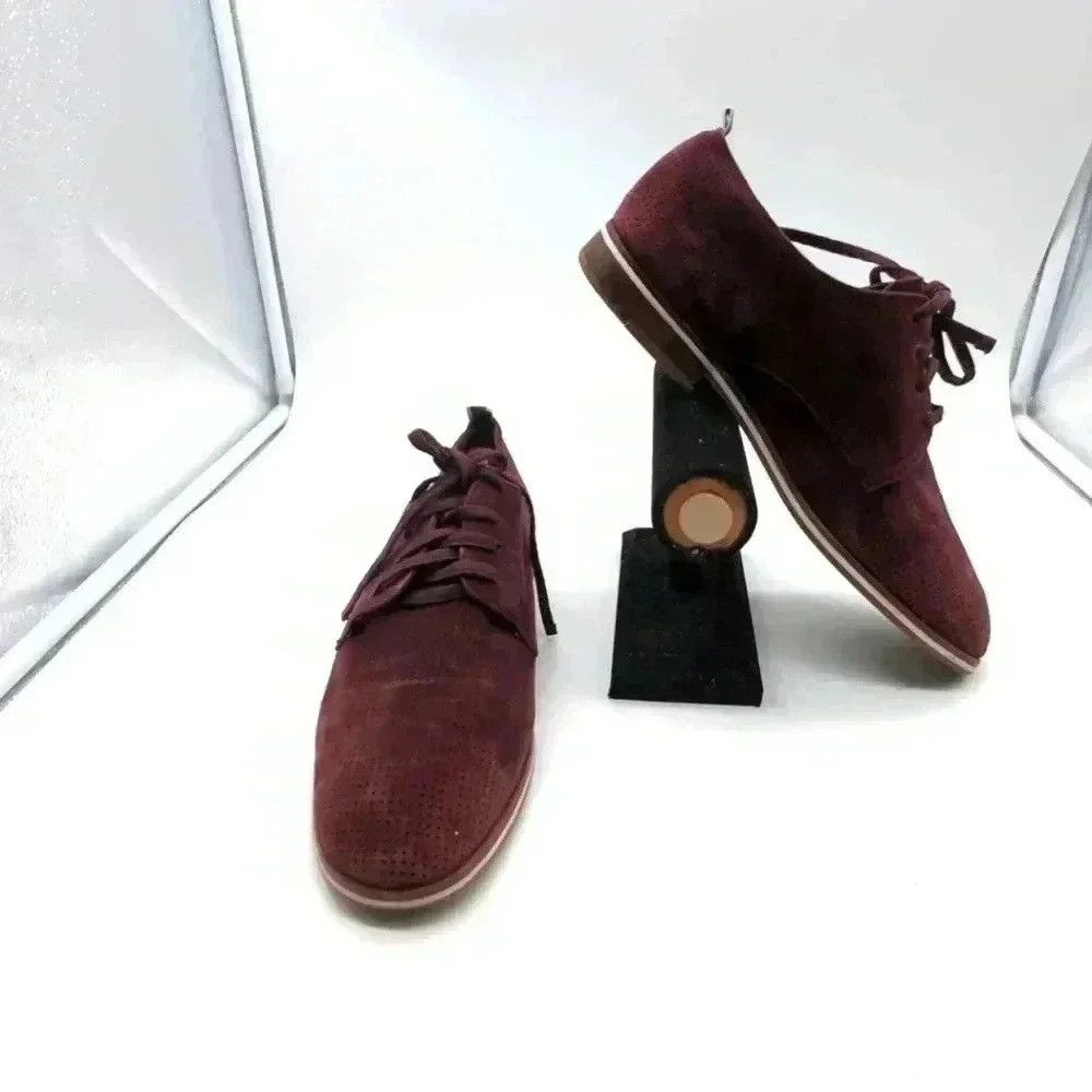 Designer Ellen DeGeneres Maroon Merlot ED Oxford lace up shoes sz 7.5 Size US 7.5 / IT 37.5 - 1 Thumbnail