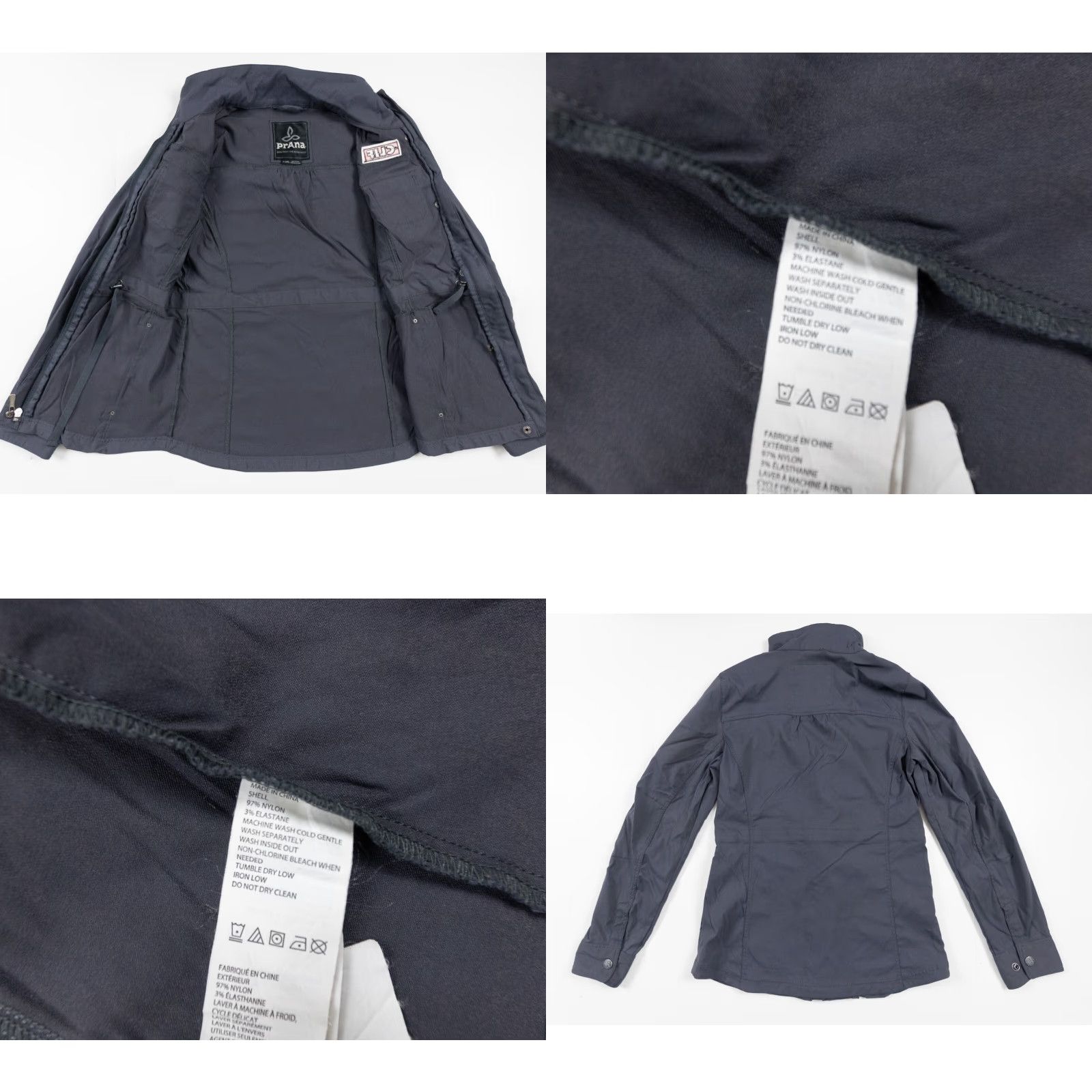 Prana prAna Jacket Women's XS Gray Full Zip Stretch Outdoor Womens Size XS / US 0-2 / IT 36-38 - 8 Thumbnail