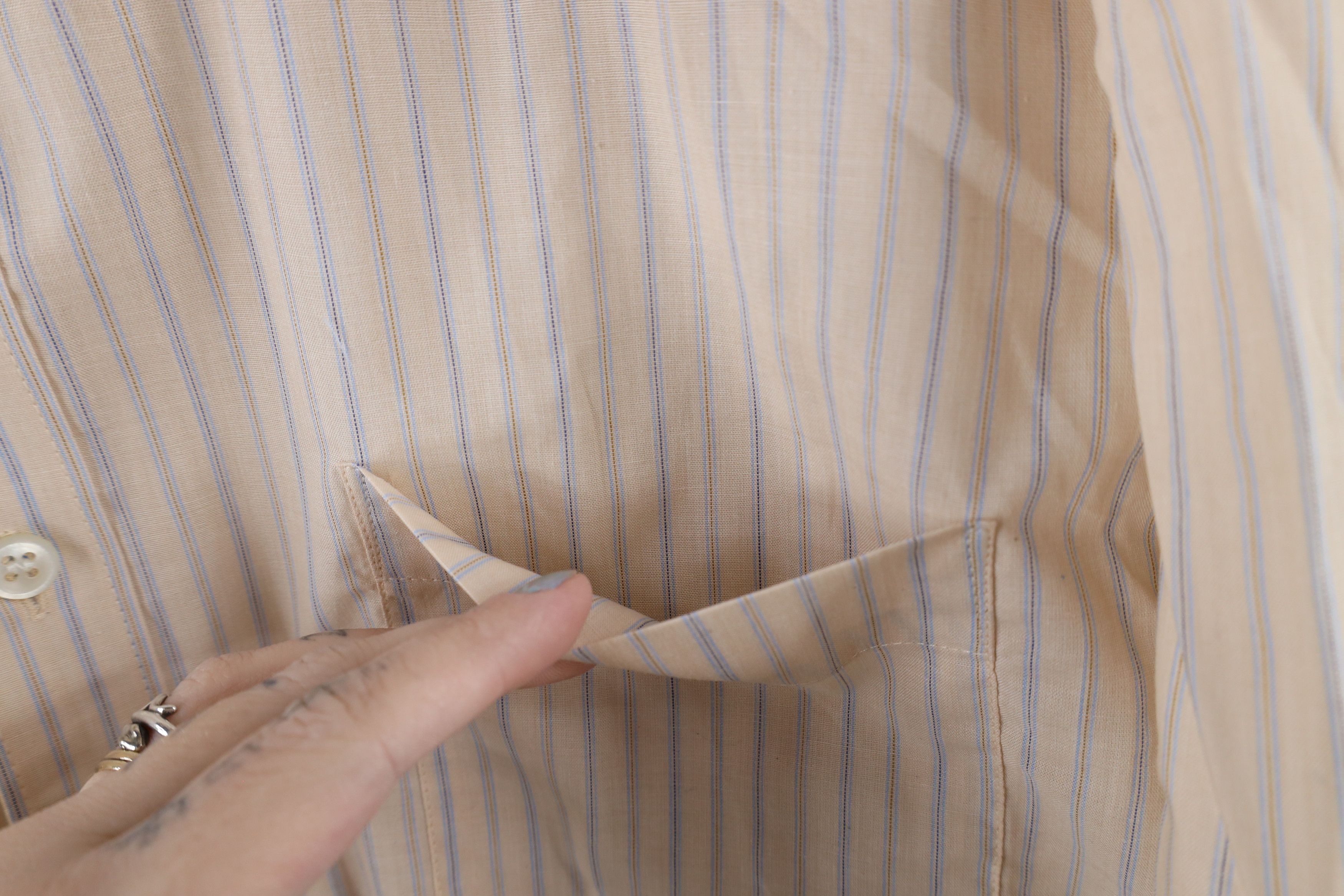 Vintage Deadstock Vintage 70s Streetwear Tailoring Button Shirt Size US M / EU 48-50 / 2 - 5 Thumbnail