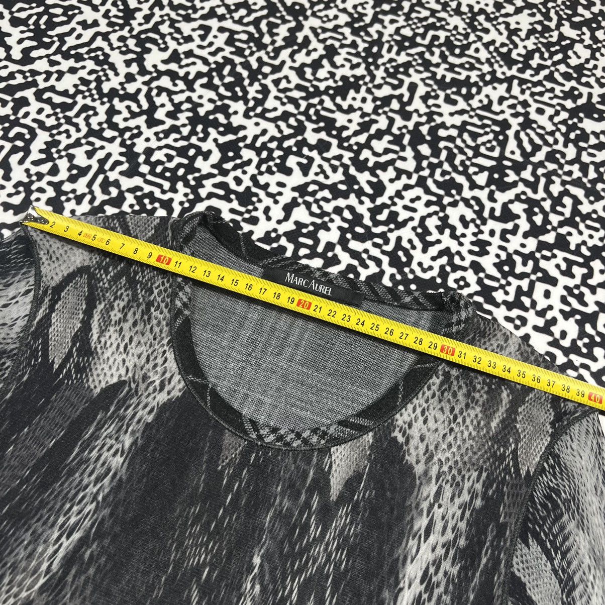 Japanese Brand Vintage Y2K Marc Aurel Snake Retro Mesh Longsleeve Size XL / US 12-14 / IT 48-50 - 21 Thumbnail