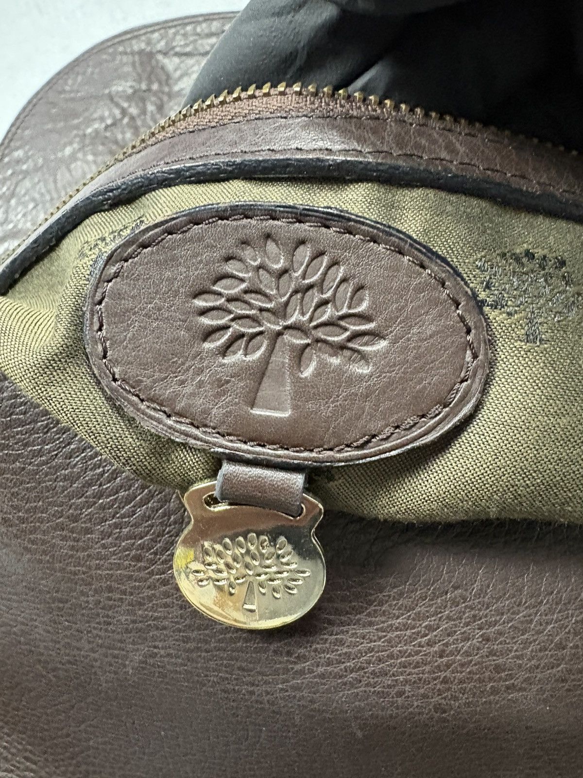 Mulberry Mulberry Brown Leather Crossbody Bag Tree Logo Vintage Size ONE SIZE - 17 Thumbnail