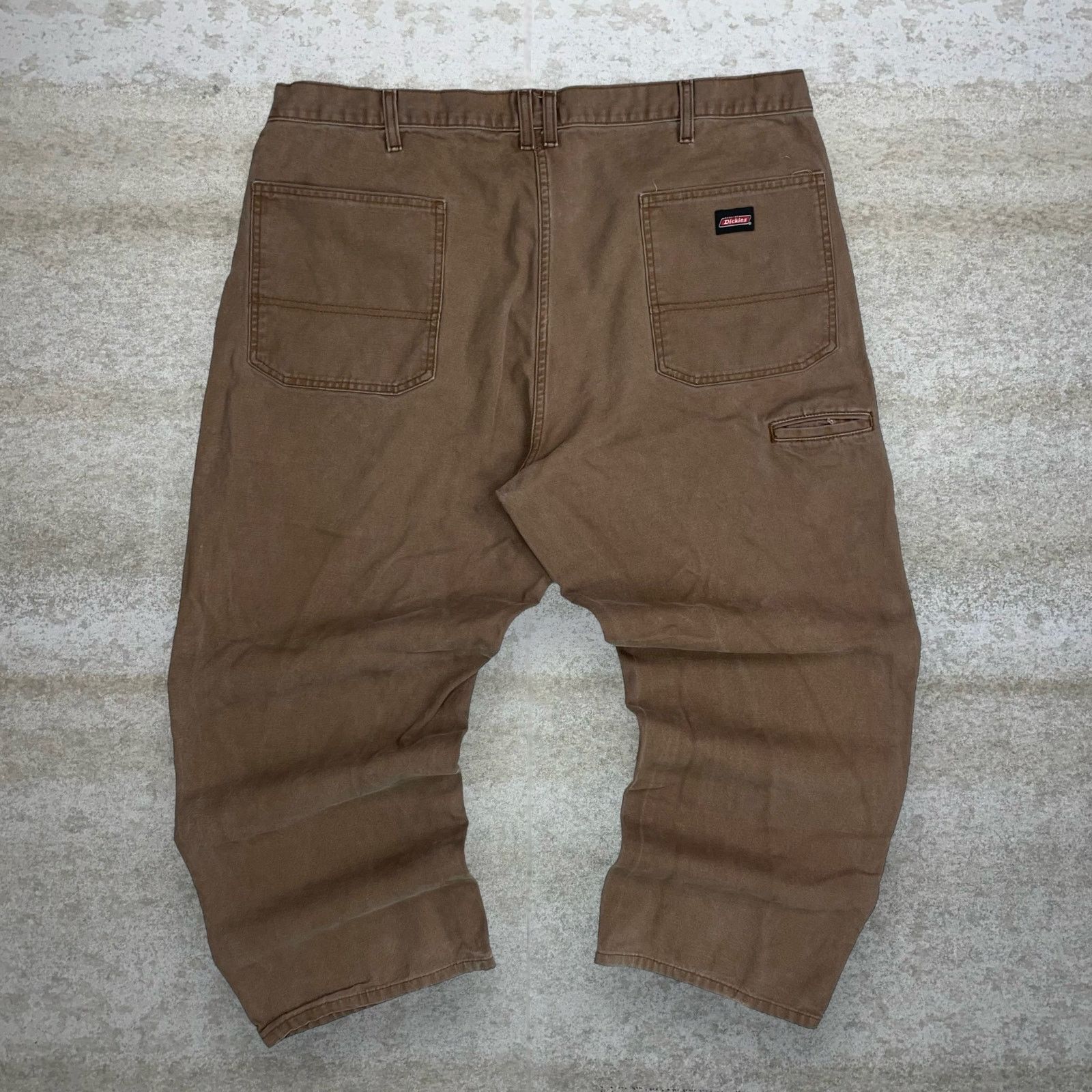Dickies Vintage 90s Dickies Carpenter Pants 42x30 Baggy Brown Canvas Size US 42 / EU 58 - 1 Thumbnail