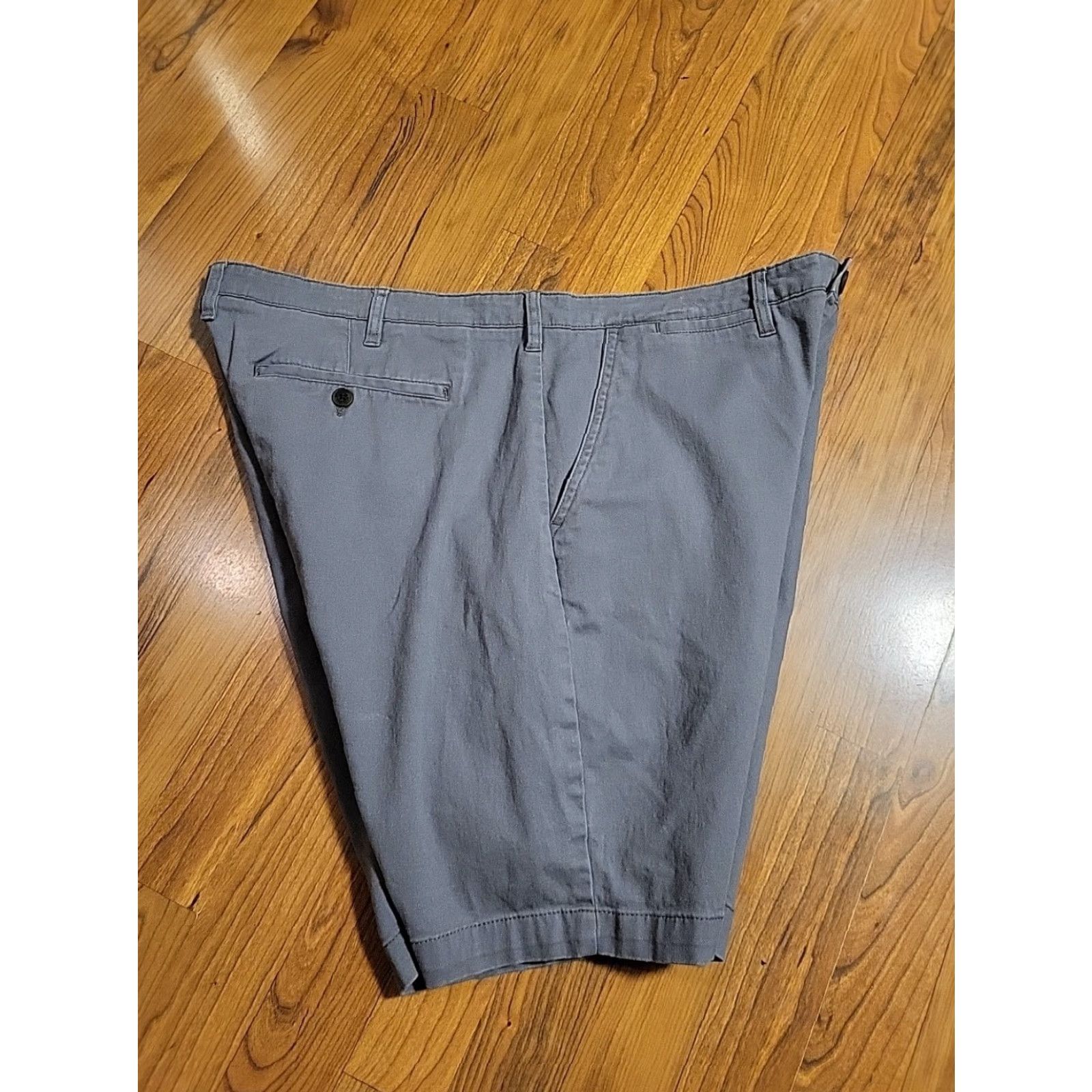 Vintage JACHS Chino Shorts 42" Gray Cotton 5 Pocket Flat Front Regular Inseam 8" Men’s Casual Size US 42 / EU 58 - 3 Thumbnail