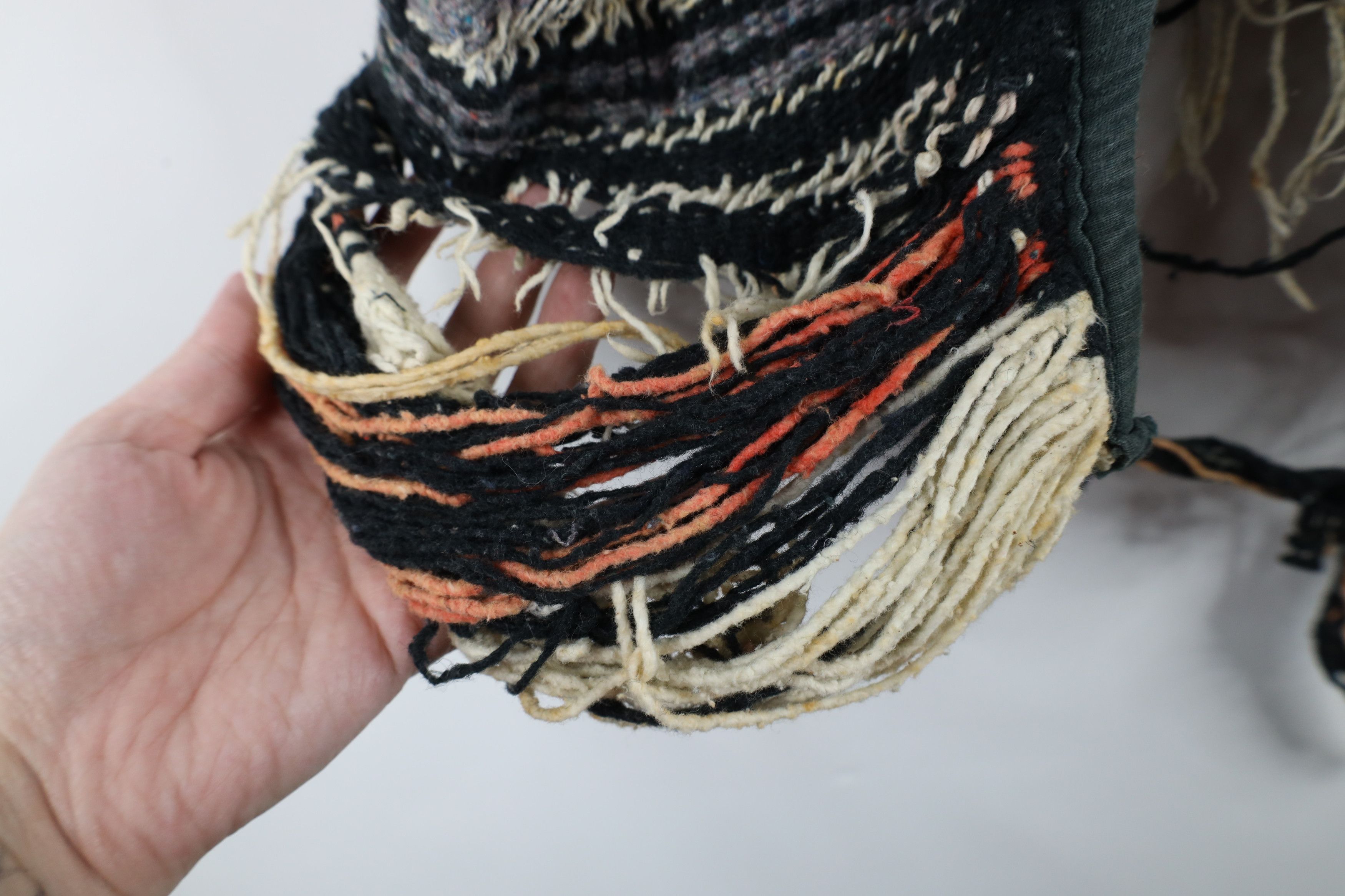 Vintage Vintage 70s Boho Chic Wool Blanket Fringed Open Front Vest Size ONE SIZE - 8 Thumbnail