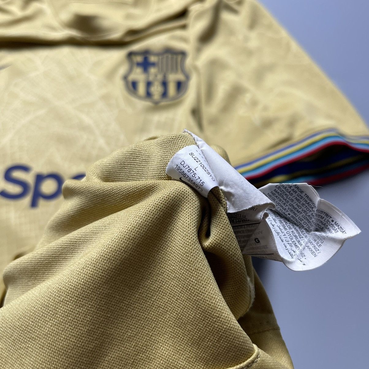 Nike BARCELONA NIKE 2022/2023 FOOTBALL AWAY JERSEY #41 YAMAL Size US L / EU 52-54 / 3 - 11 Thumbnail