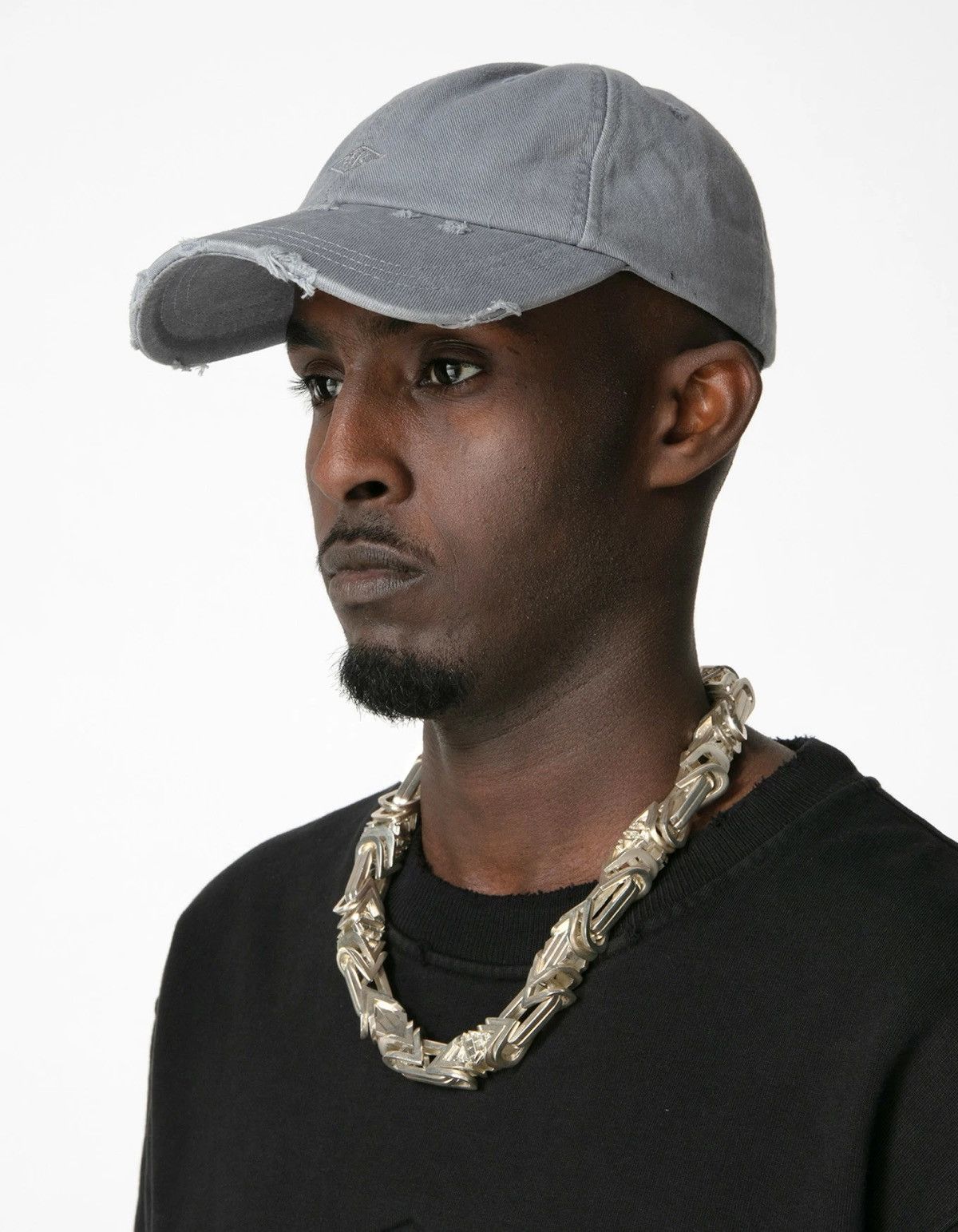 Han Kjobenhavn !DS! SS23 Han Kjobenhavn Logo Distressed Grey Cap Size ONE SIZE - 12 Thumbnail
