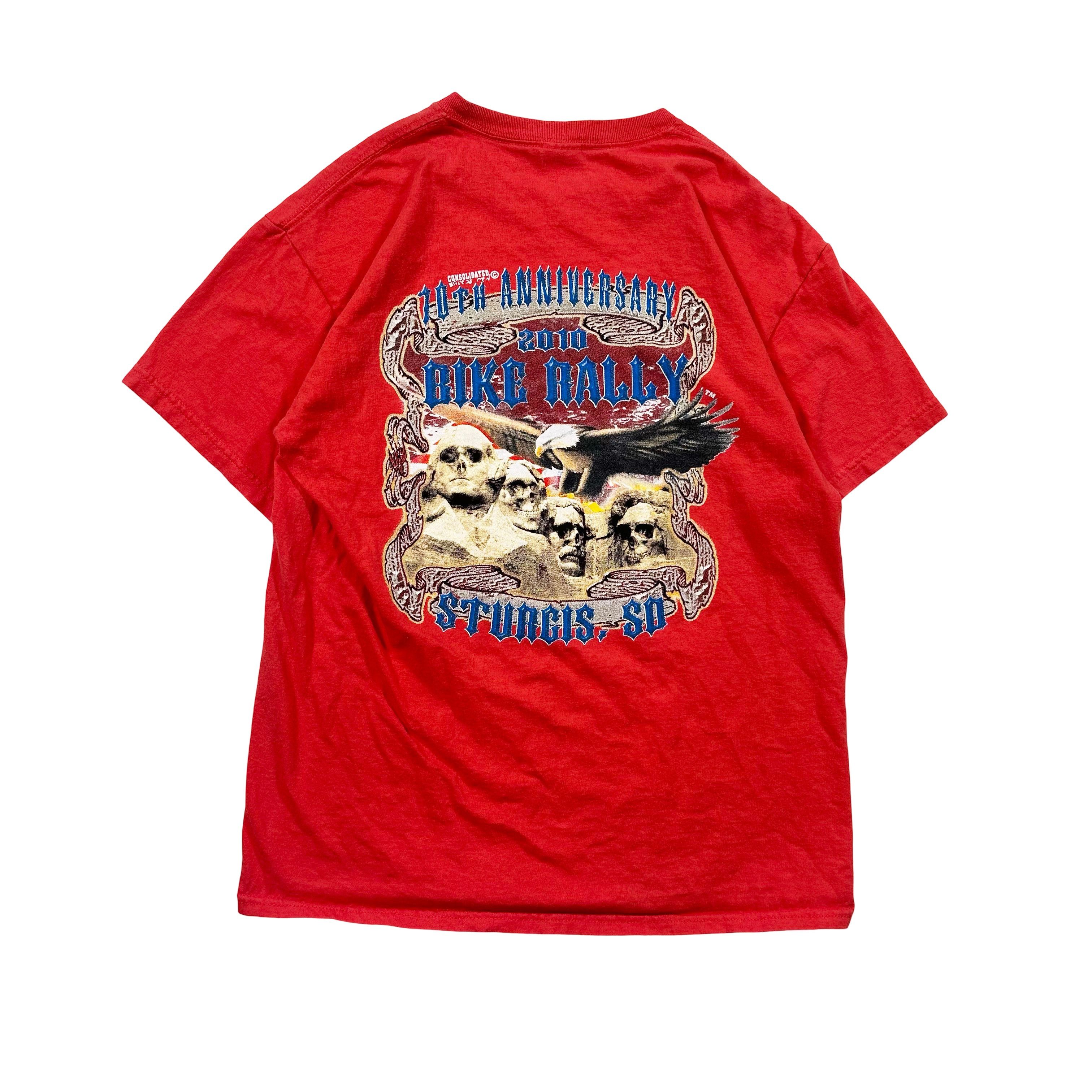 Vintage Vintage 2010 Black Hills Rally Bike Week Graphic T Shirt Size US M / EU 48-50 / 2 - 4 Thumbnail