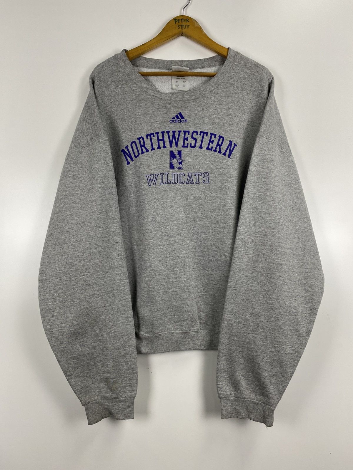 Adidas × Vintage Vintage Adidas Northweston Sweatshirt Size US XL / EU 56 / 4 - 7 Thumbnail