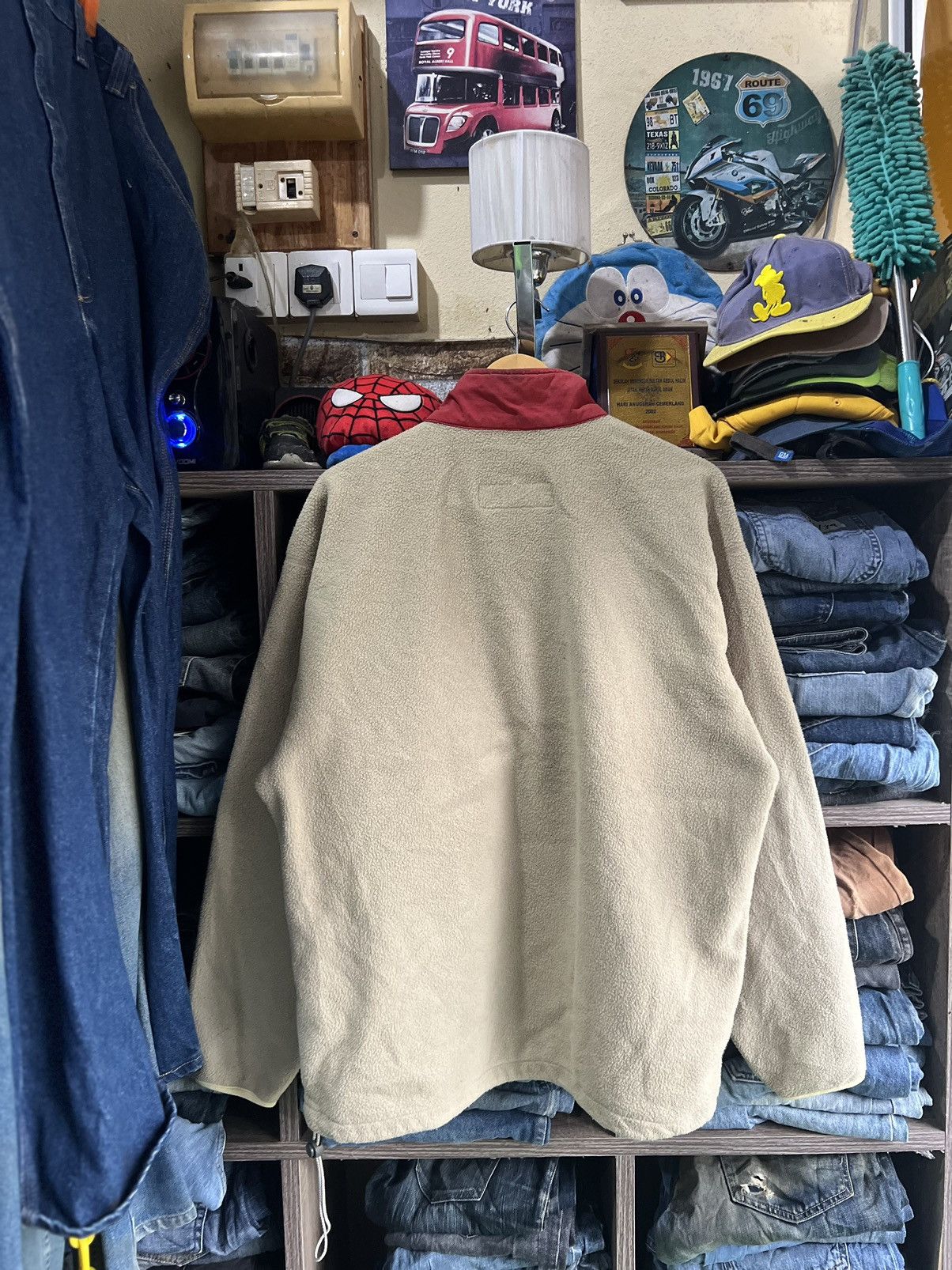 Columbia 🔥Vintage Columbia Half Button Fleece Jacket Size US L / EU 52-54 / 3 - 2 Thumbnail