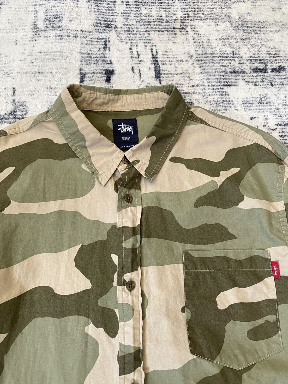 Stussy Stussy Desert Camo Button Down Shirt L/S Y2K Size US M / EU 48-50 / 2 - 2 Thumbnail