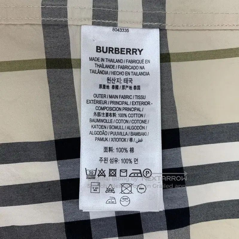 Burberry Burberry Khaki Cotton Women's Short Sleeve Shirt. Size M / US 6-8 / IT 42-44 - 5 Thumbnail