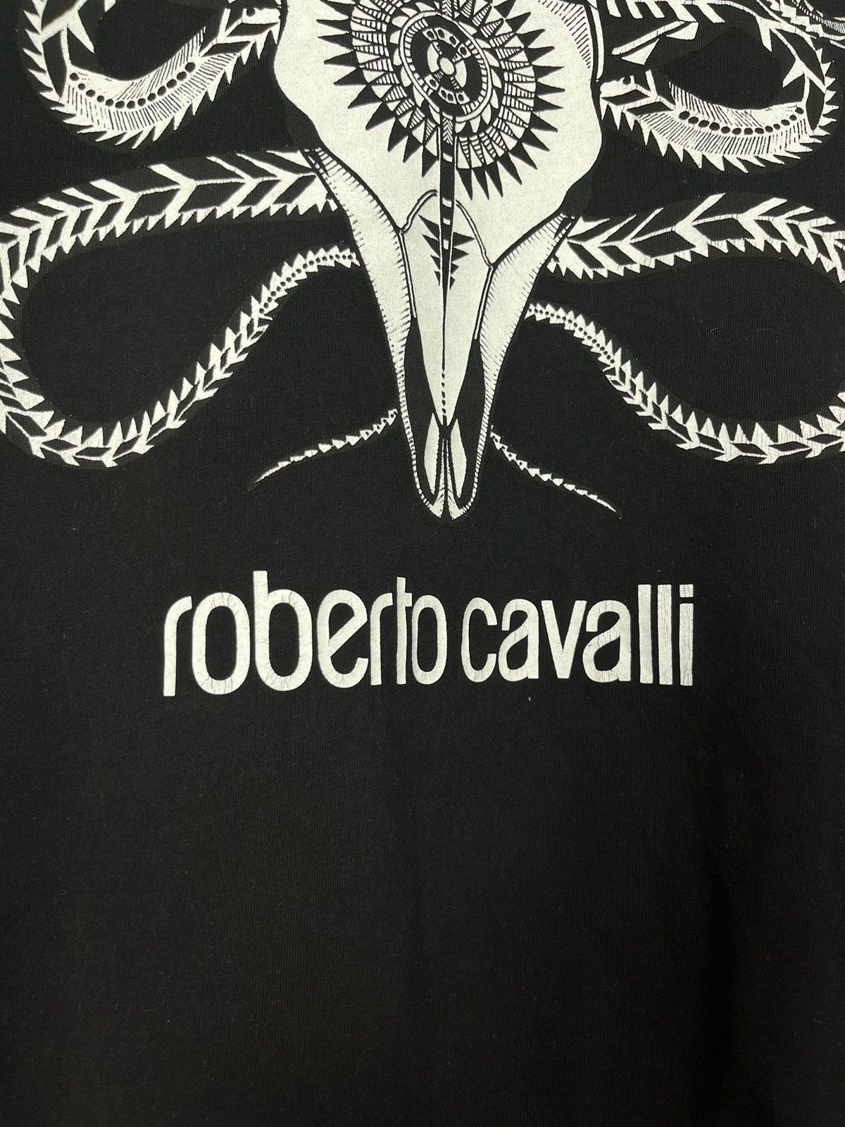 Roberto Cavalli Roberto Cavalli Luxury Big Logo Cotton Tee Shirt Size US M / EU 48-50 / 2 - 8 Thumbnail